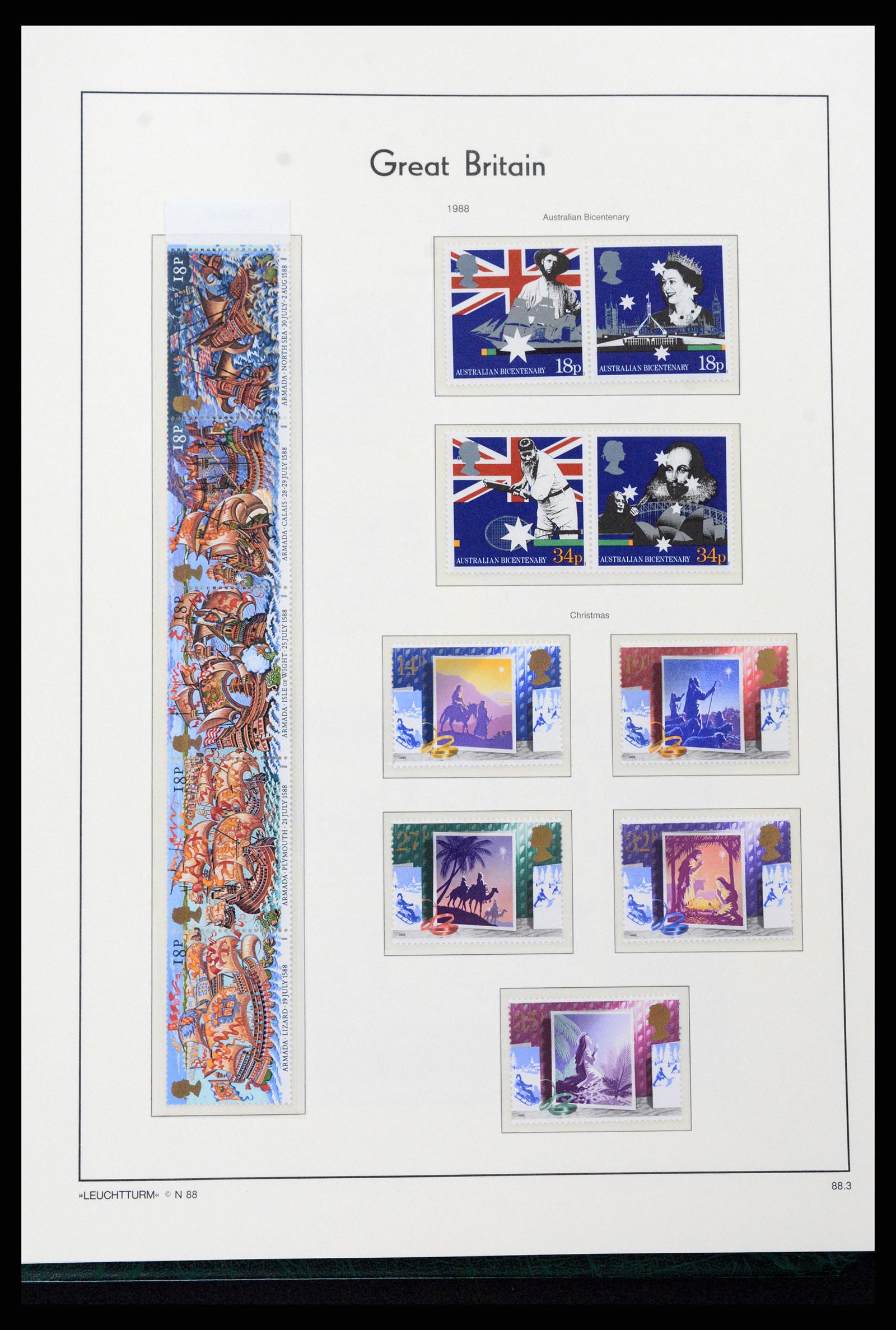 37273 123 - Postzegelverzameling 37273 Engeland 1935-1989.