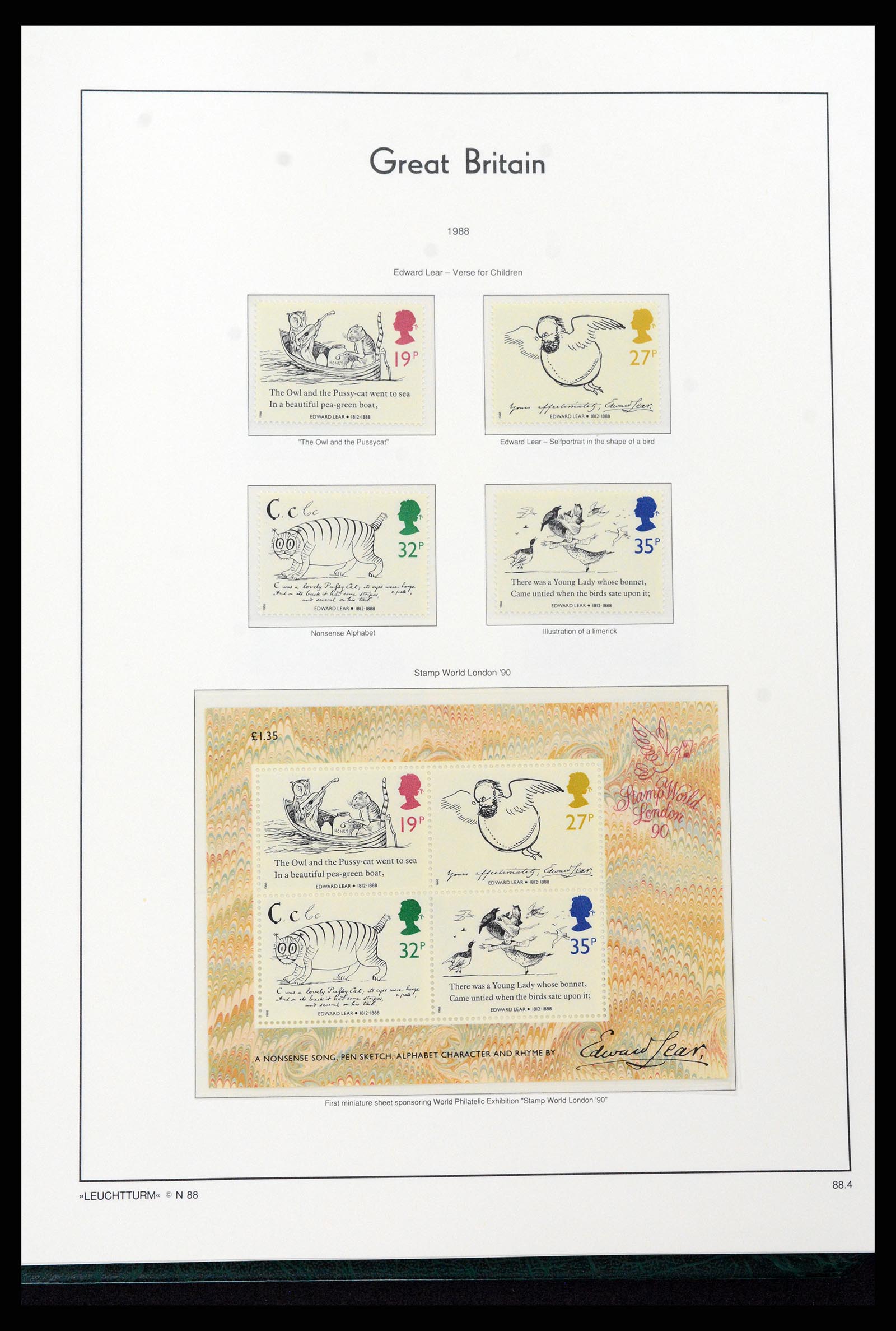 37273 124 - Postzegelverzameling 37273 Engeland 1935-1989.
