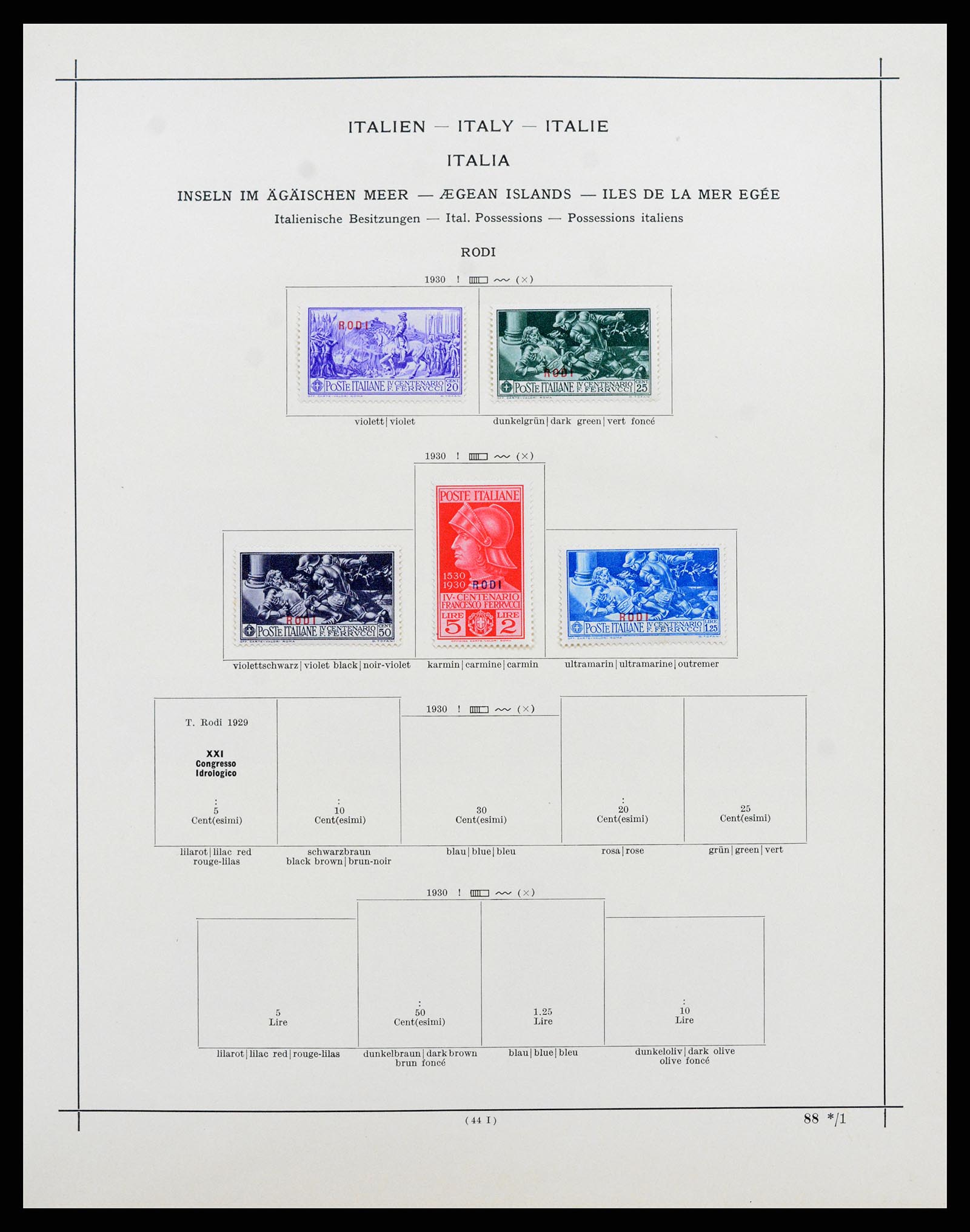 37275 002 - Postzegelverzameling 37275 Egeïsche eilanden 1912-1934.