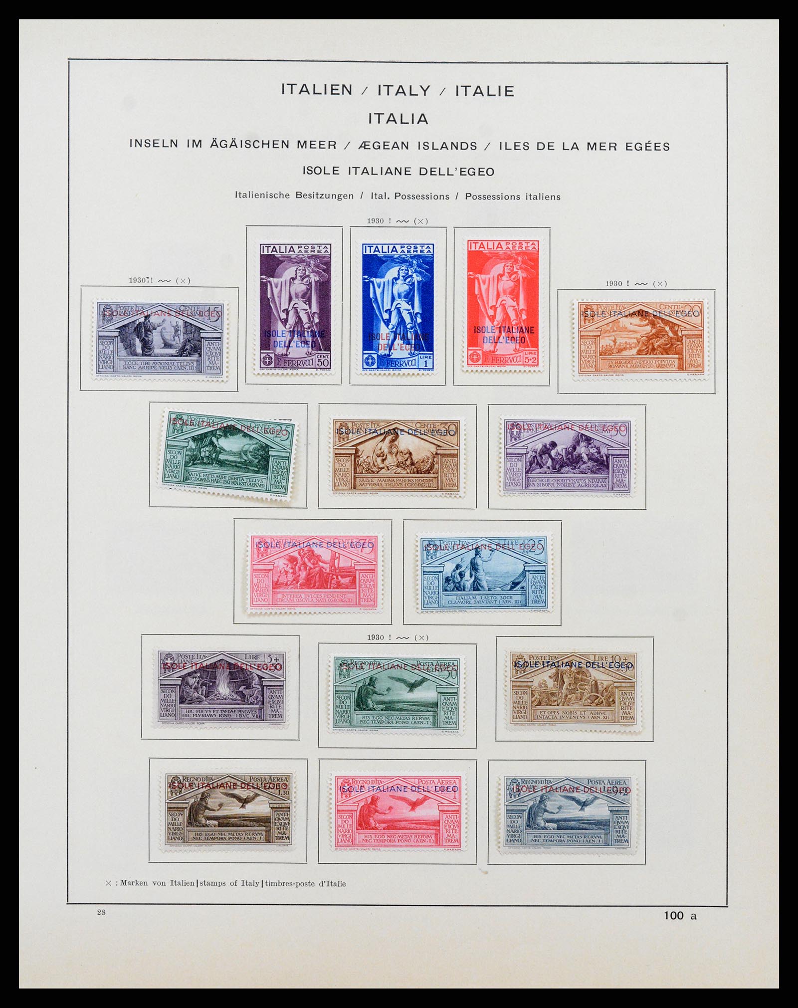37275 039 - Postzegelverzameling 37275 Egeïsche eilanden 1912-1934.