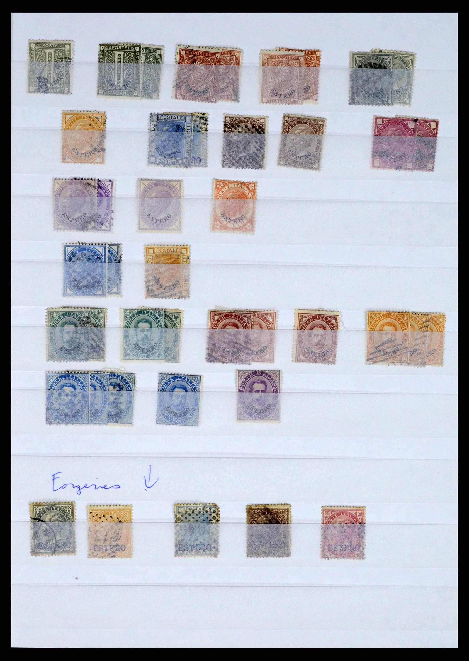 37277 001 - Postzegelverzameling 37277 Italiaans Levant en gebieden 1874-1919.
