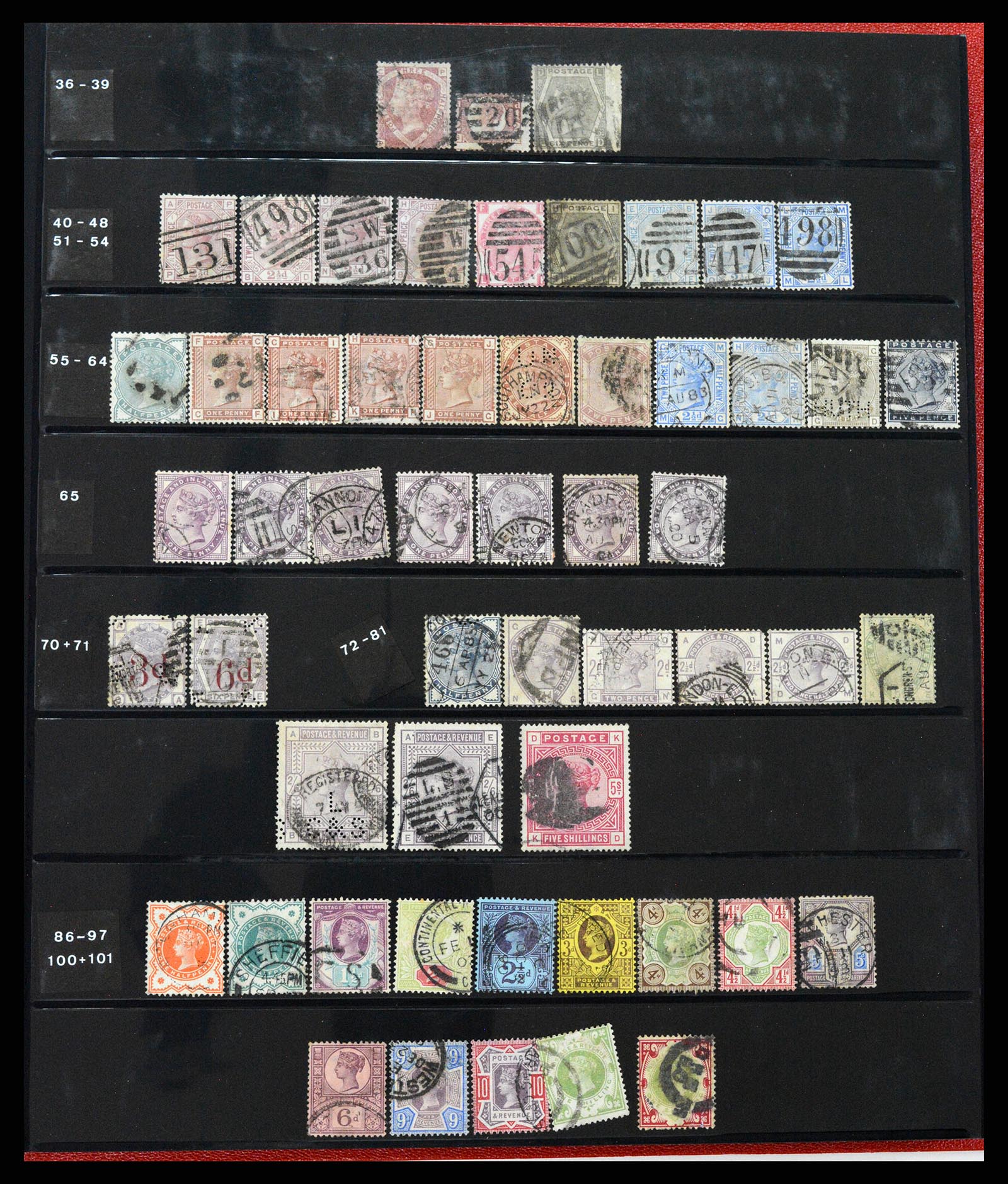 37278 003 - Postzegelverzameling 37278 Engeland 1840-1976.