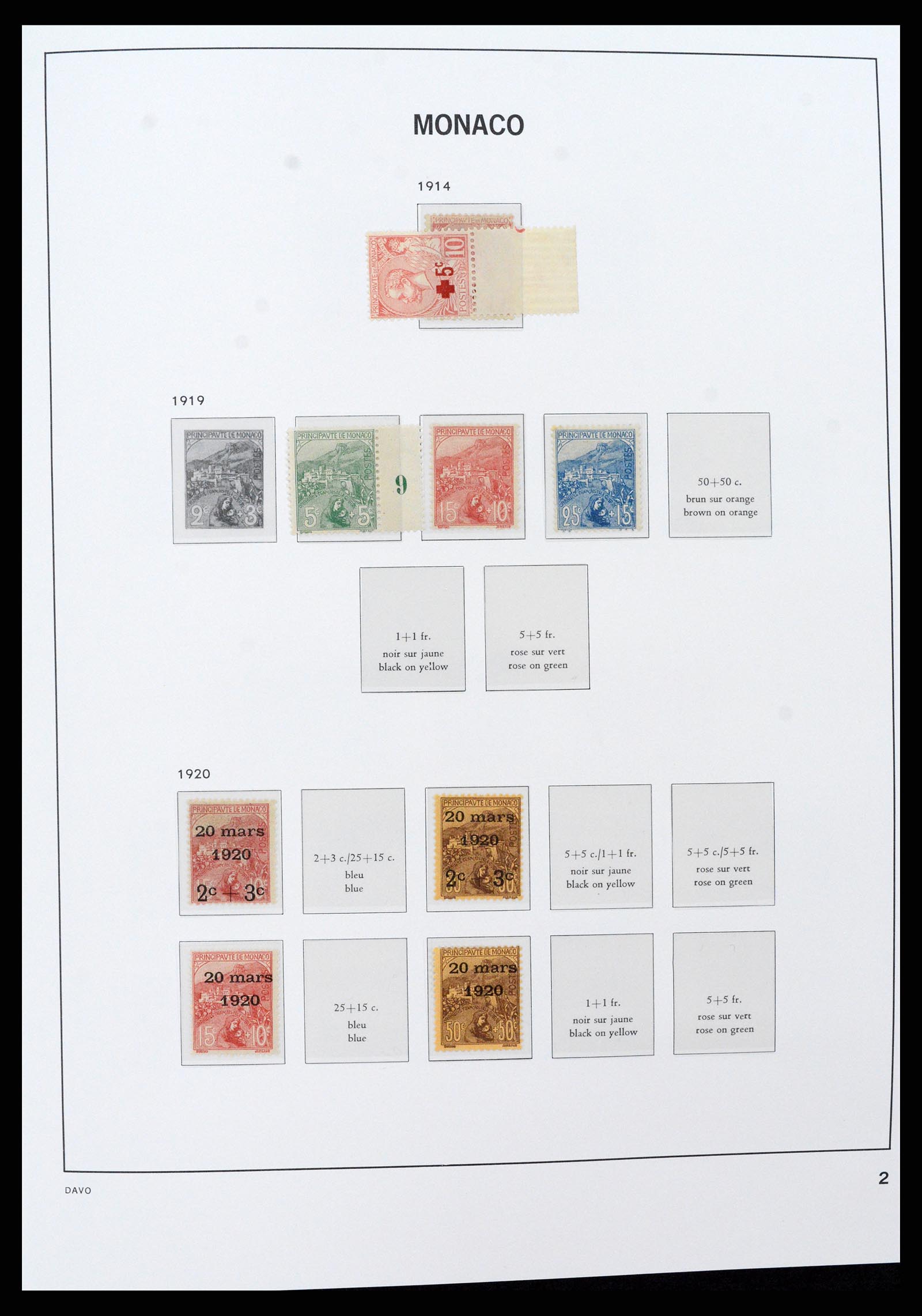 37279 002 - Postzegelverzameling 37279 Monaco 1885-1969.