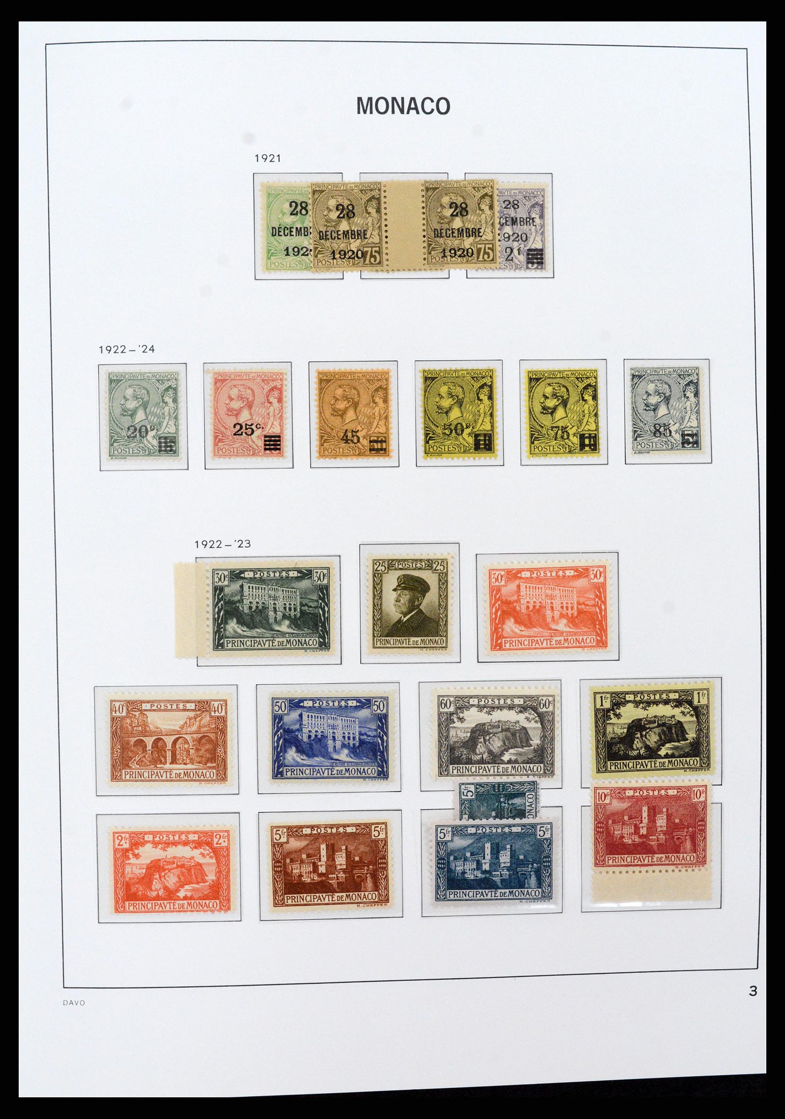 37279 003 - Postzegelverzameling 37279 Monaco 1885-1969.