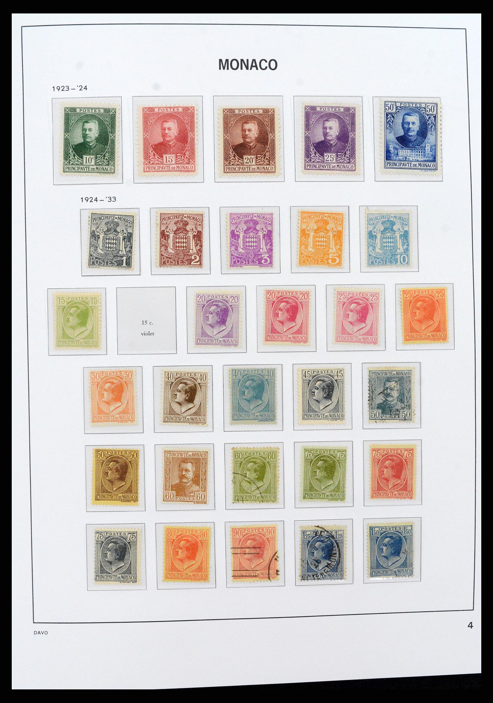 37279 004 - Postzegelverzameling 37279 Monaco 1885-1969.