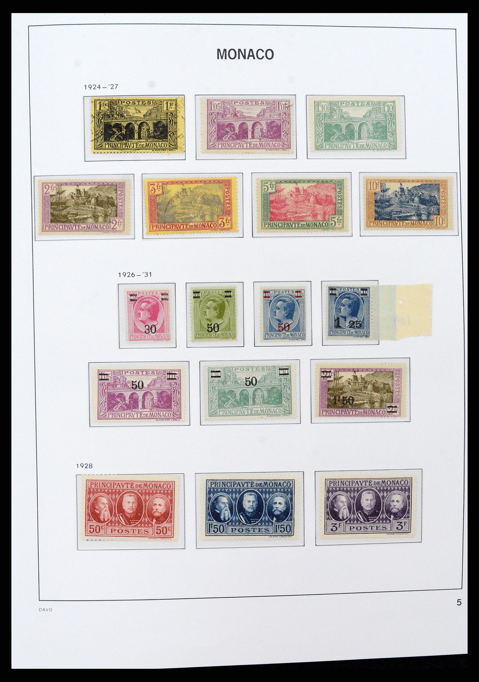 37279 005 - Postzegelverzameling 37279 Monaco 1885-1969.