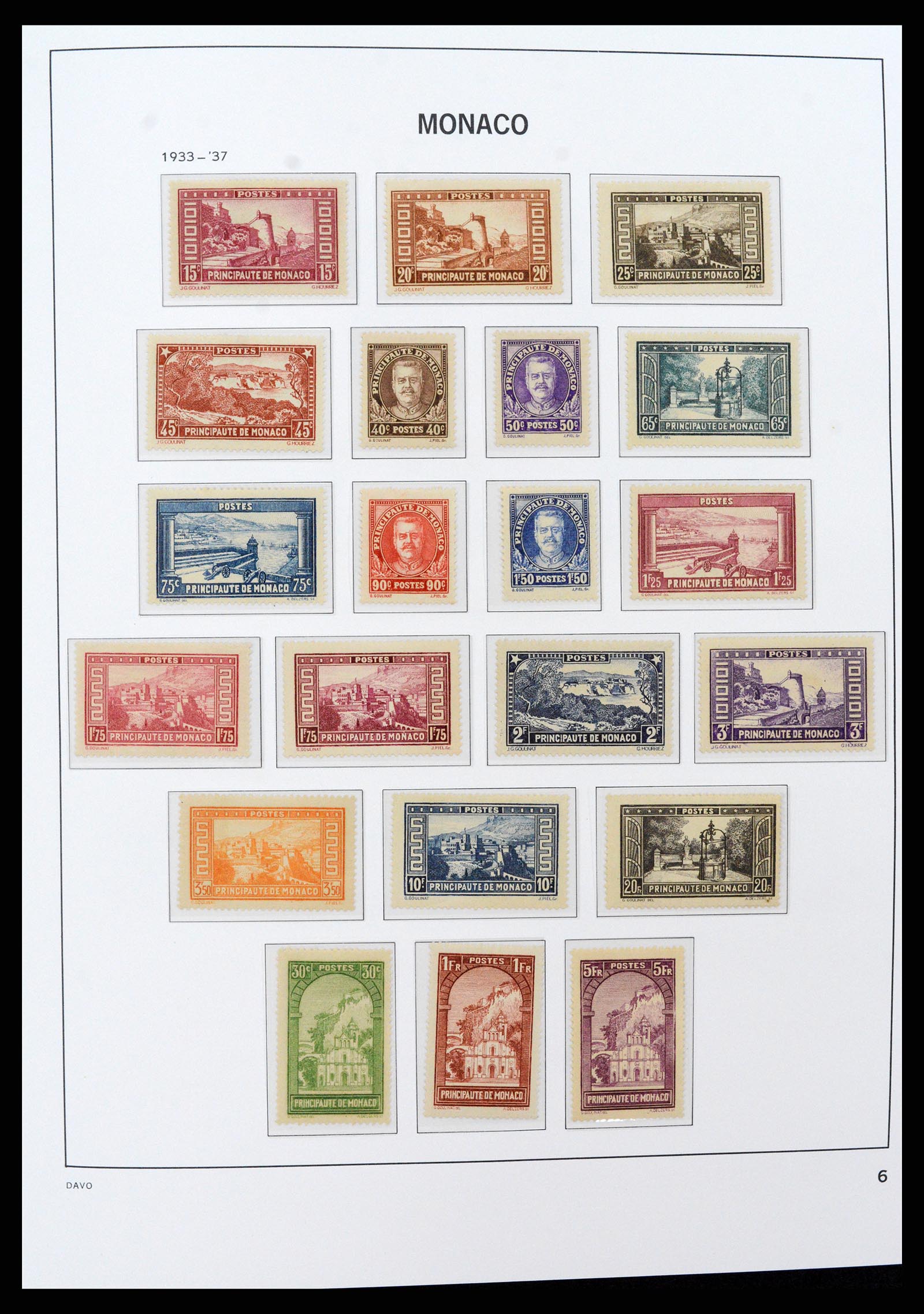 37279 006 - Postzegelverzameling 37279 Monaco 1885-1969.