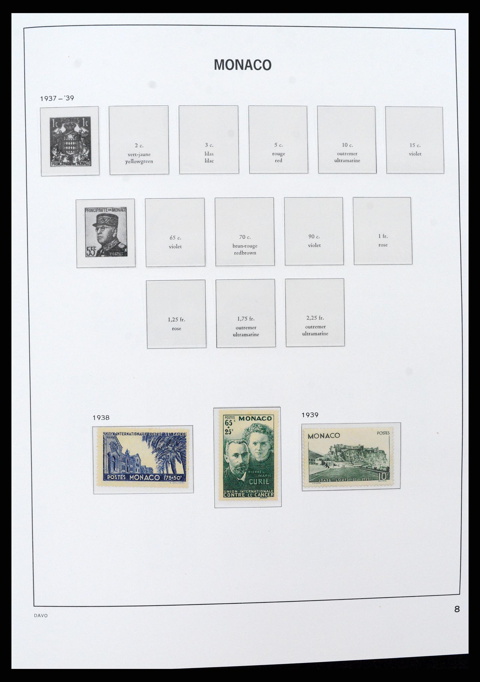 37279 008 - Postzegelverzameling 37279 Monaco 1885-1969.