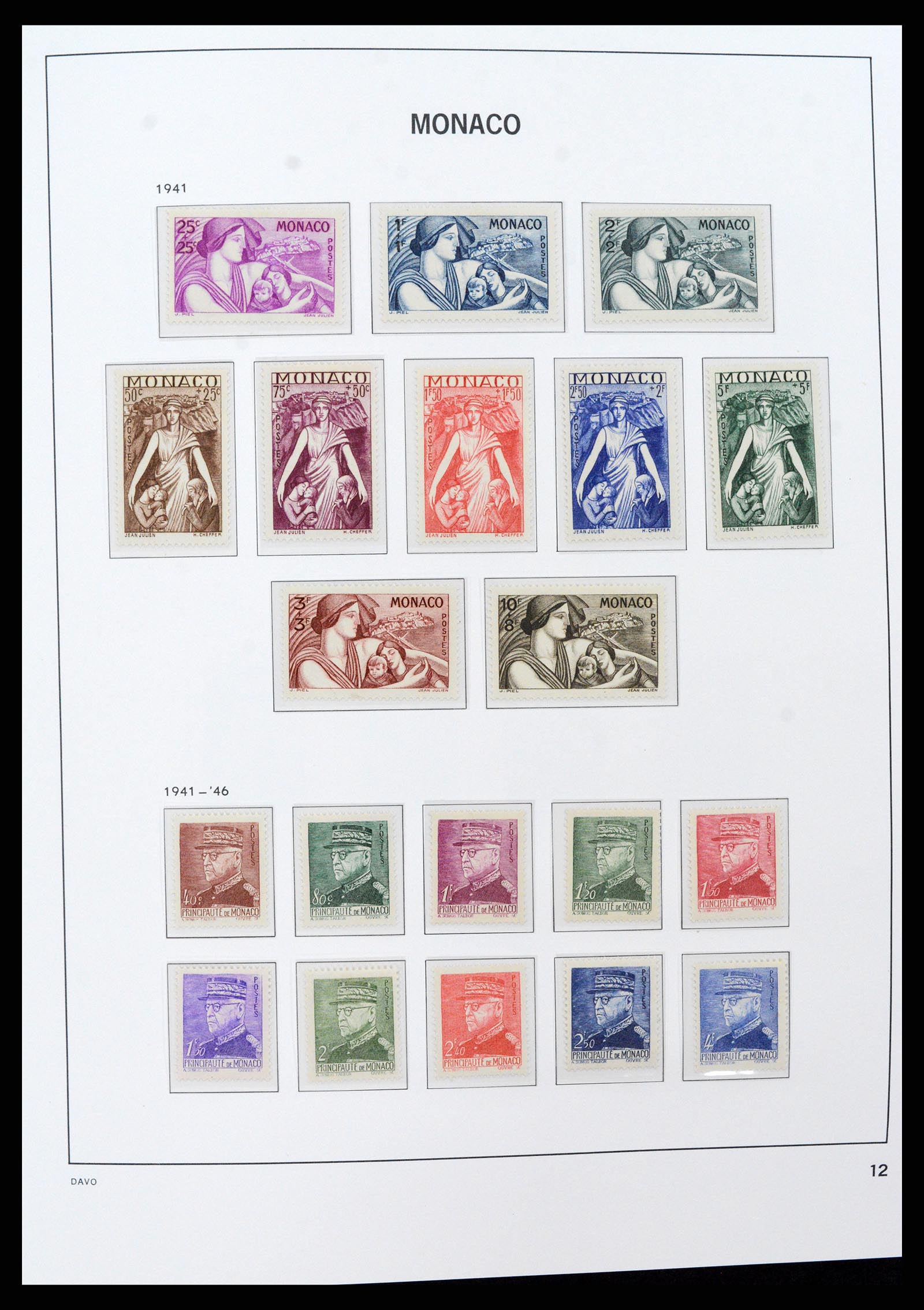 37279 012 - Postzegelverzameling 37279 Monaco 1885-1969.