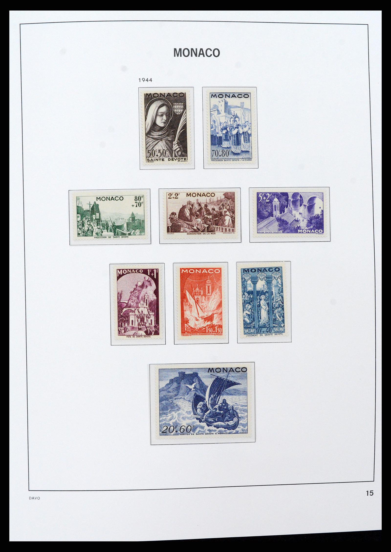 37279 015 - Postzegelverzameling 37279 Monaco 1885-1969.