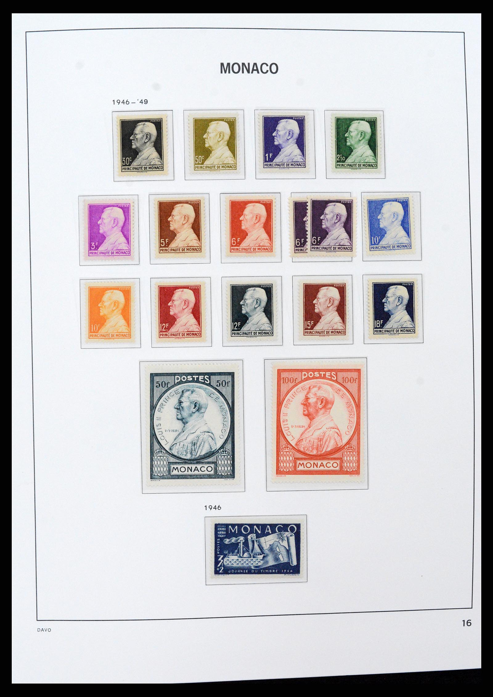 37279 016 - Postzegelverzameling 37279 Monaco 1885-1969.