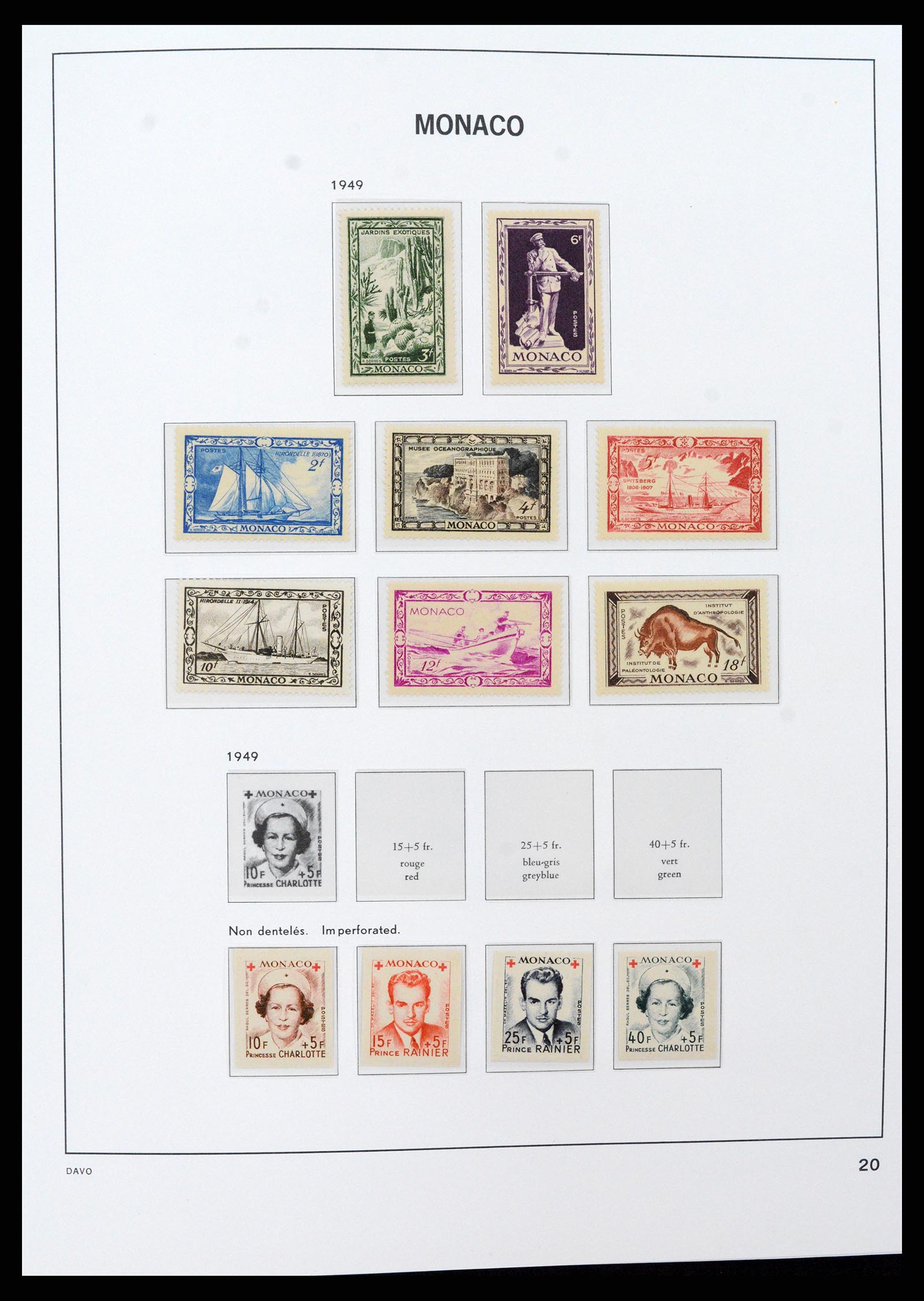 37279 020 - Postzegelverzameling 37279 Monaco 1885-1969.