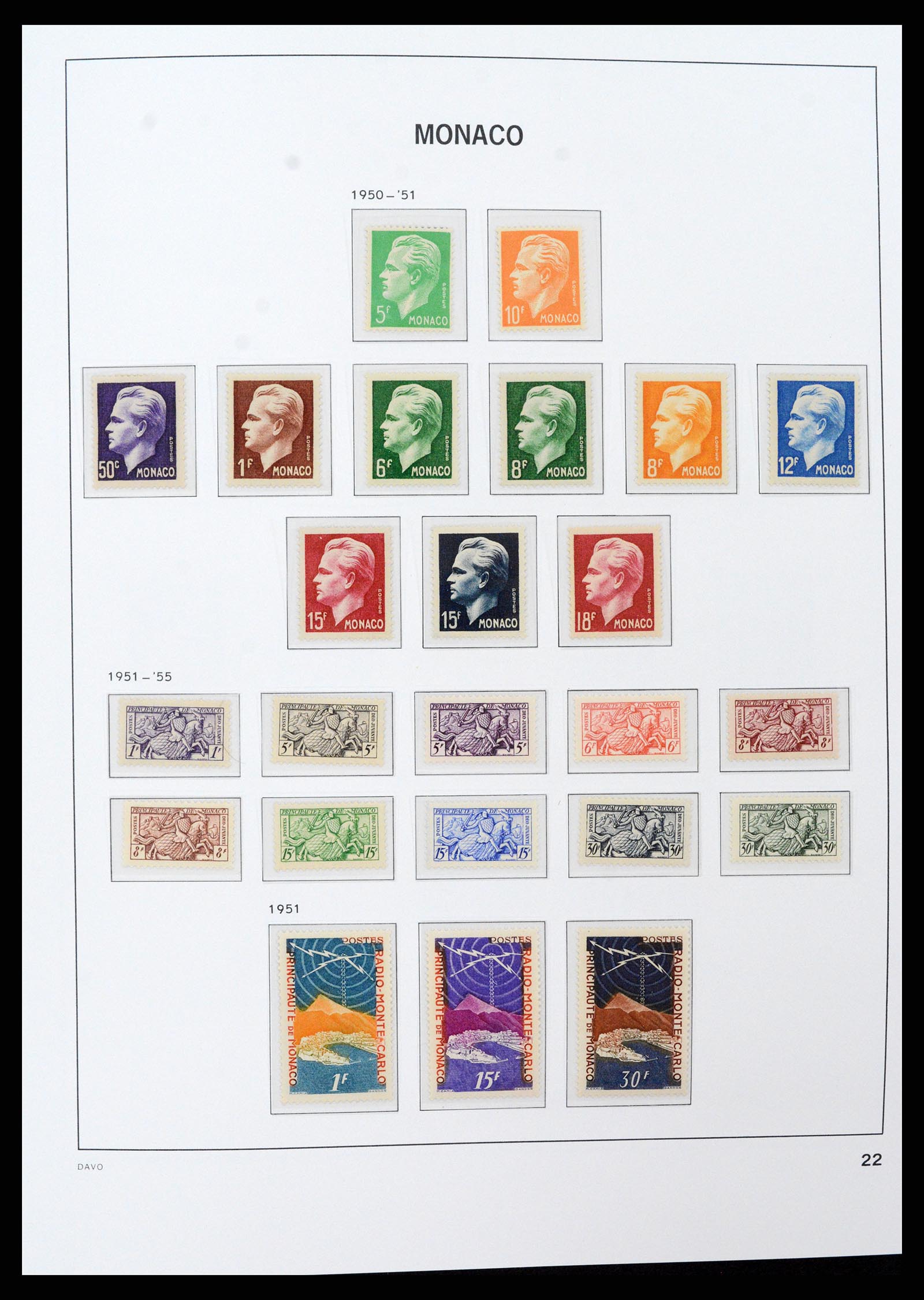 37279 022 - Postzegelverzameling 37279 Monaco 1885-1969.