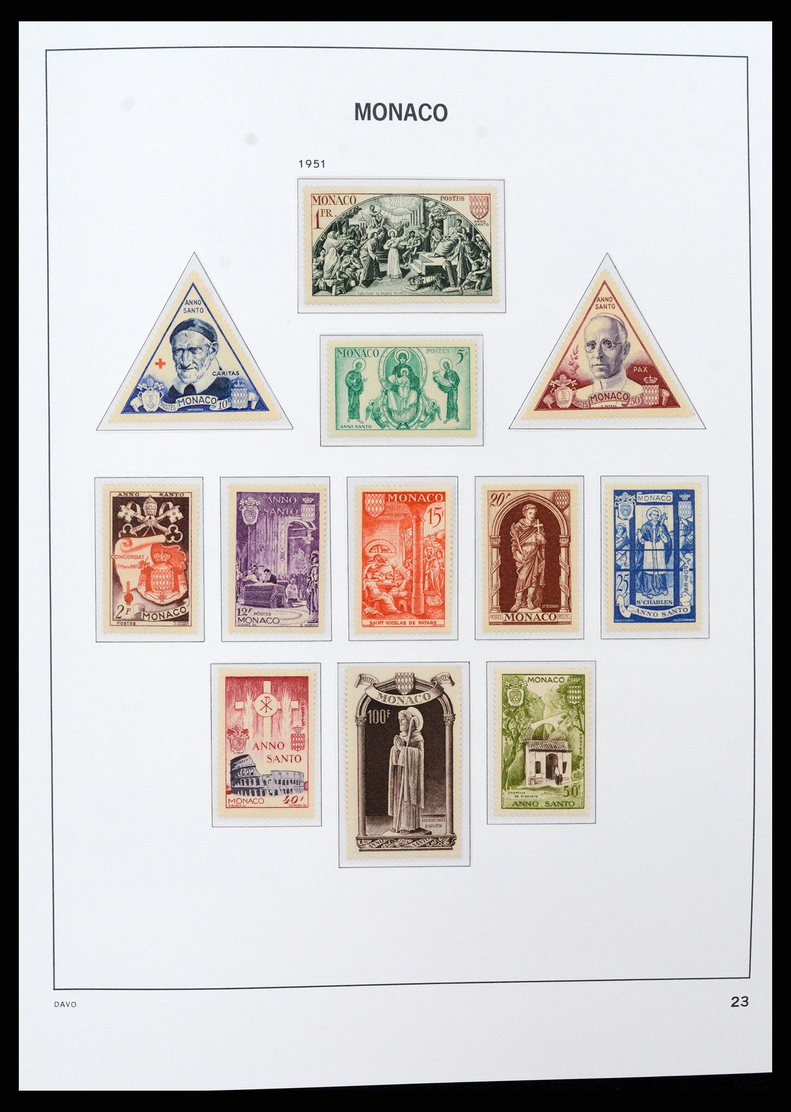 37279 023 - Postzegelverzameling 37279 Monaco 1885-1969.