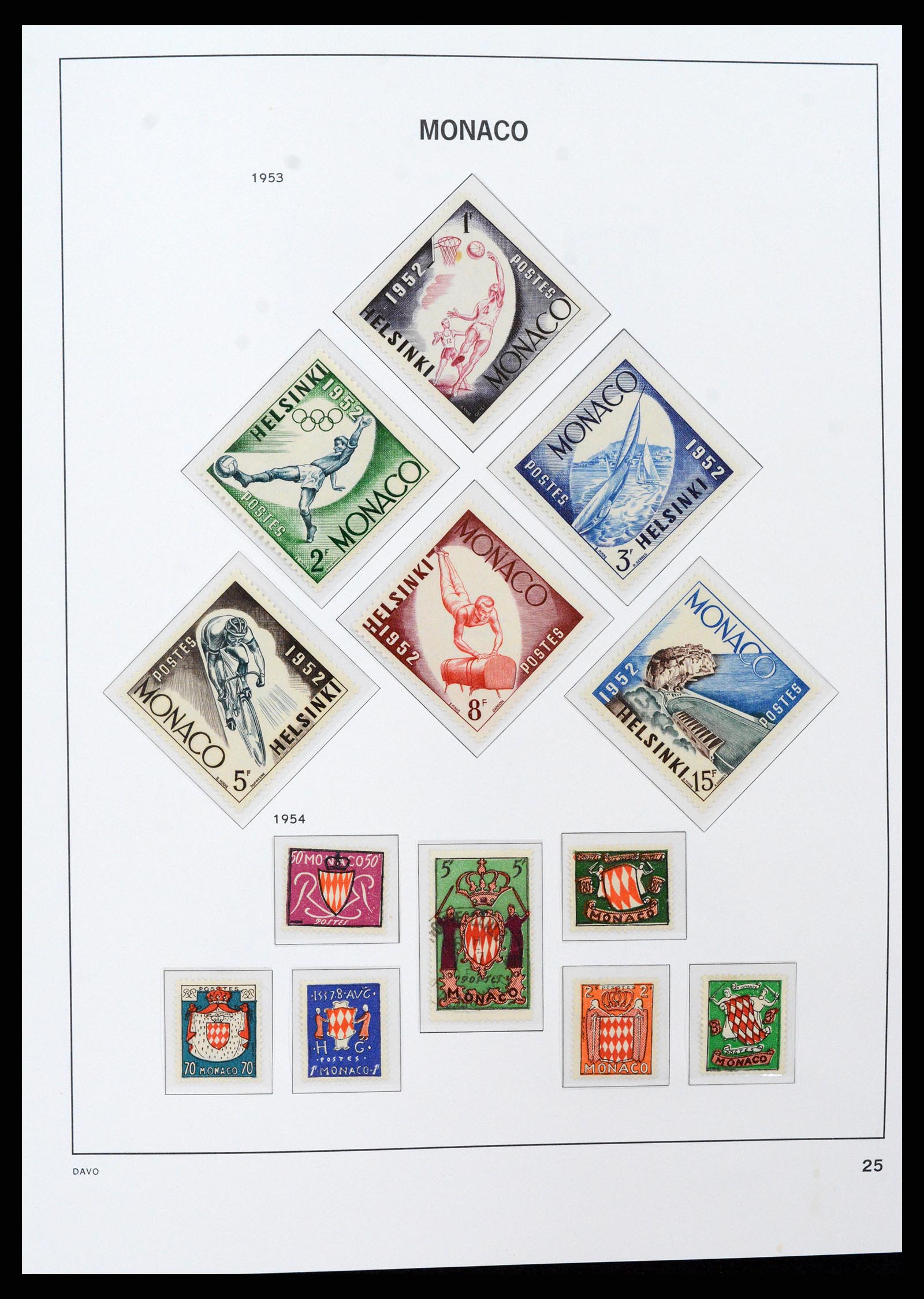 37279 025 - Postzegelverzameling 37279 Monaco 1885-1969.