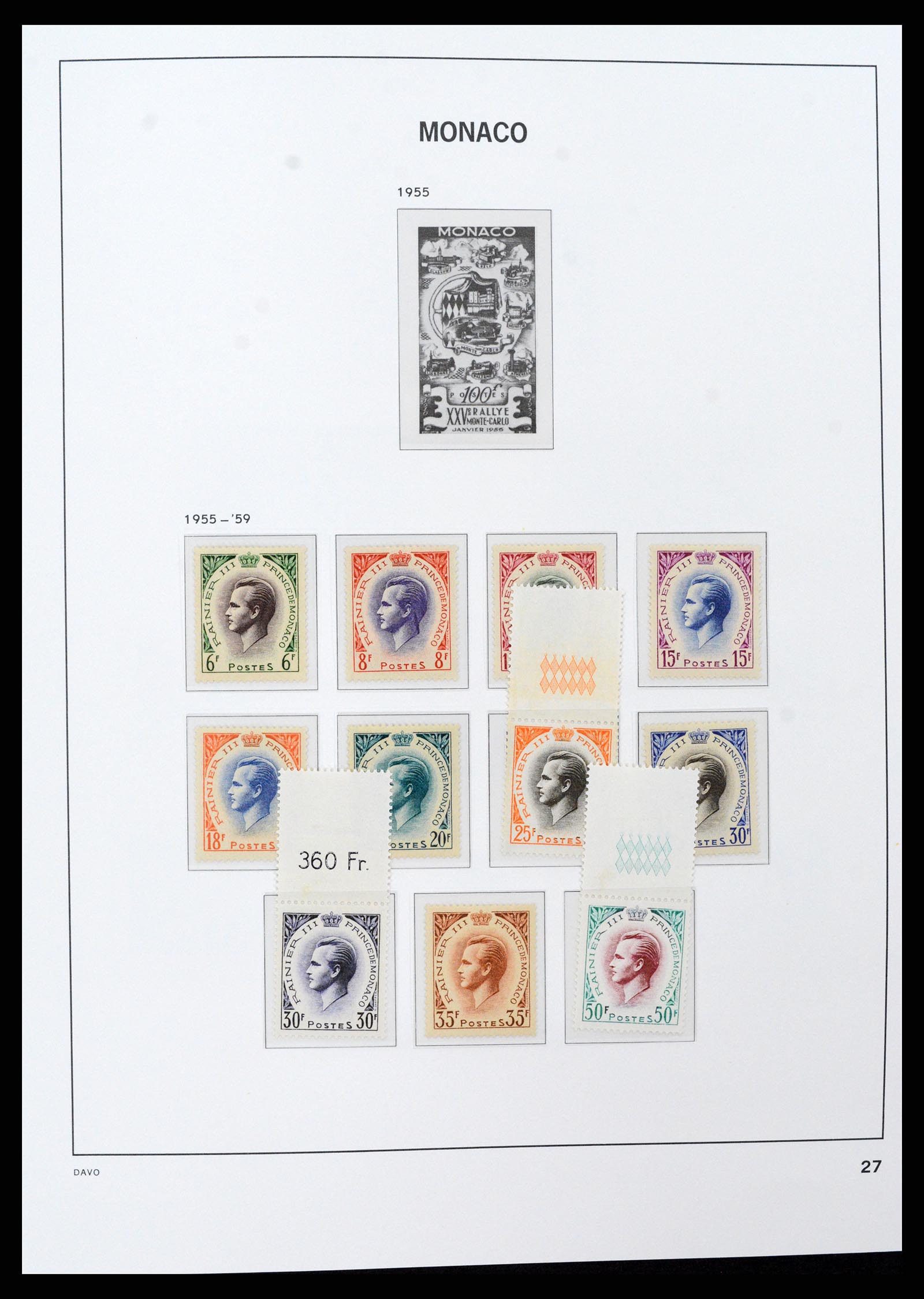 37279 027 - Postzegelverzameling 37279 Monaco 1885-1969.
