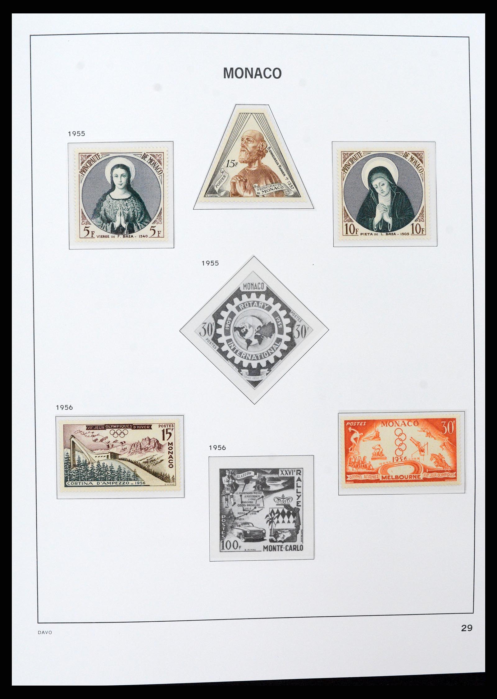 37279 029 - Postzegelverzameling 37279 Monaco 1885-1969.