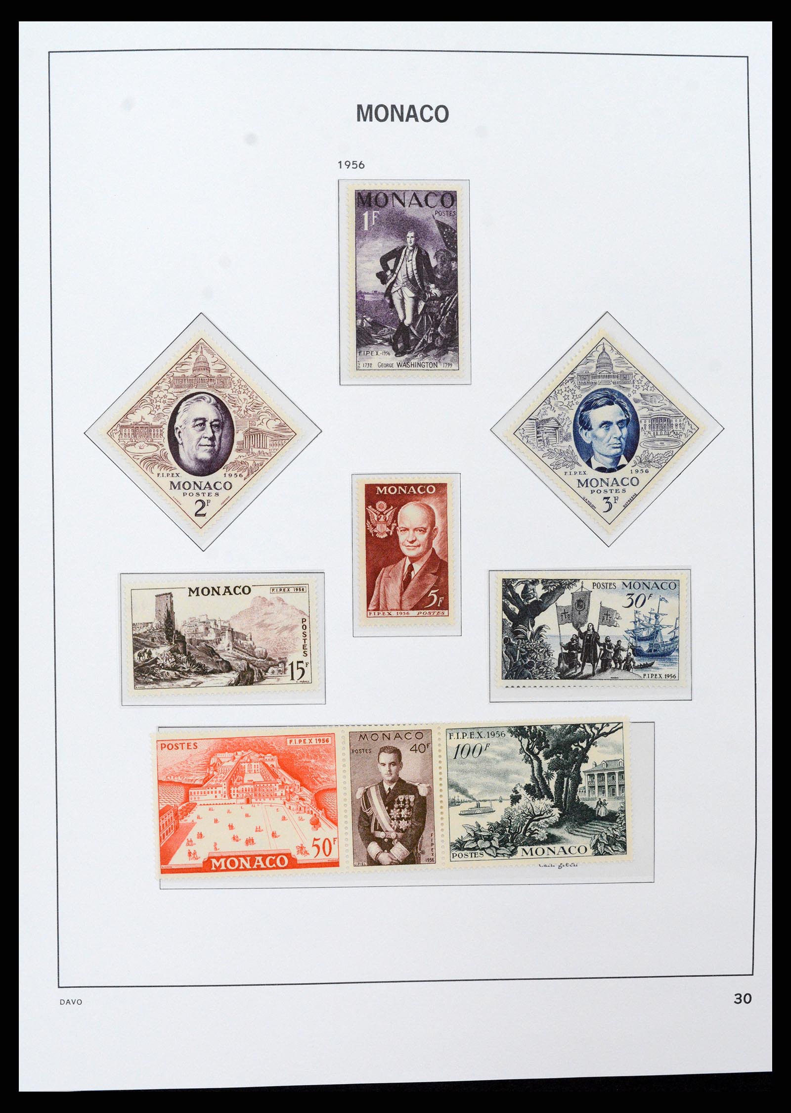 37279 030 - Postzegelverzameling 37279 Monaco 1885-1969.