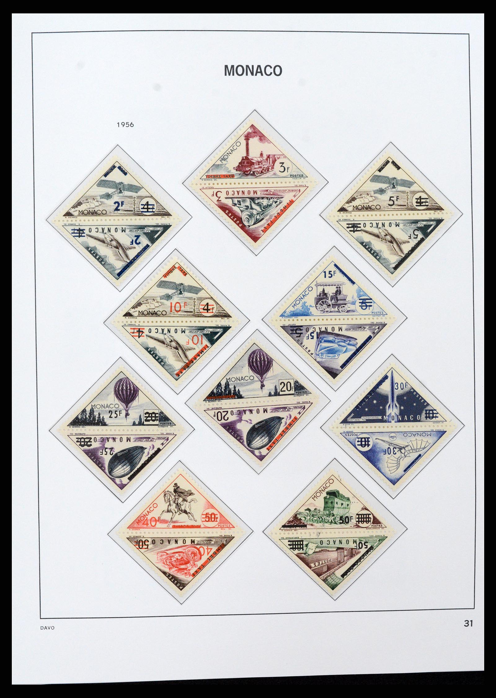 37279 031 - Postzegelverzameling 37279 Monaco 1885-1969.
