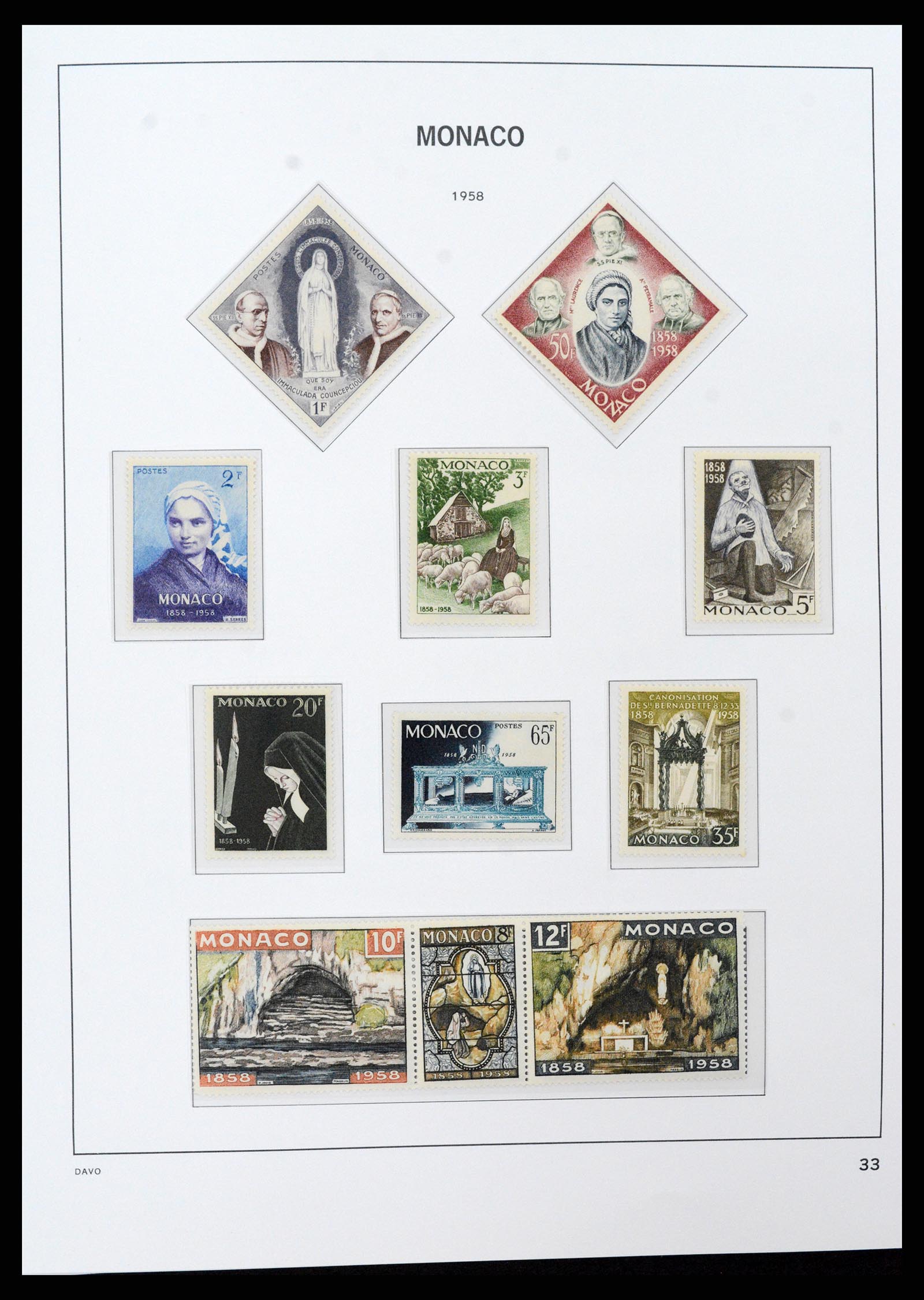 37279 033 - Postzegelverzameling 37279 Monaco 1885-1969.