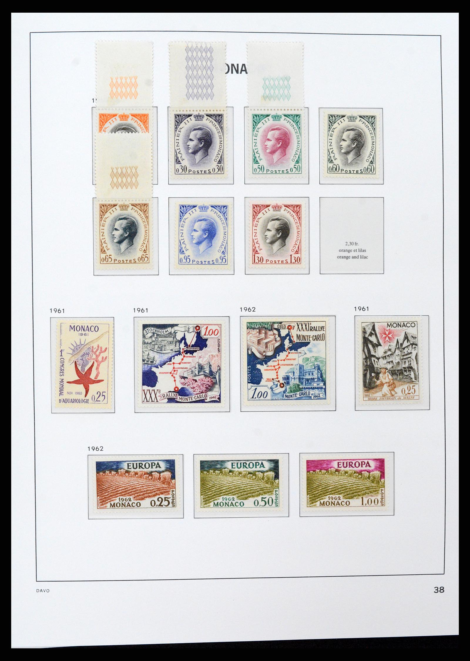 37279 038 - Postzegelverzameling 37279 Monaco 1885-1969.