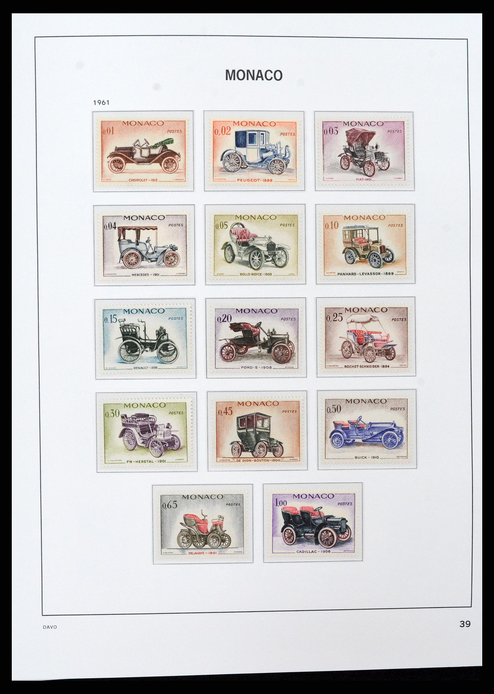37279 039 - Postzegelverzameling 37279 Monaco 1885-1969.