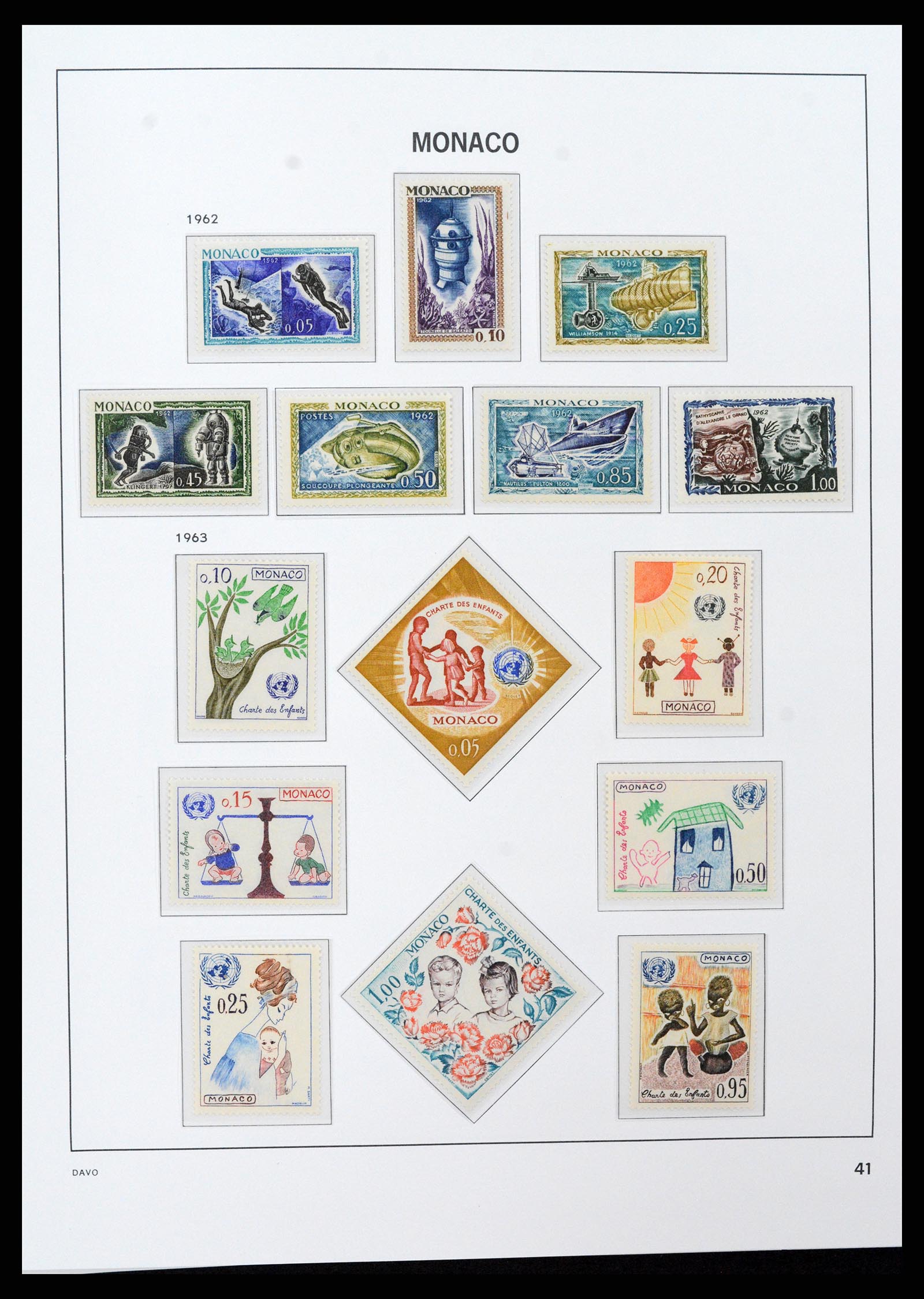 37279 041 - Postzegelverzameling 37279 Monaco 1885-1969.