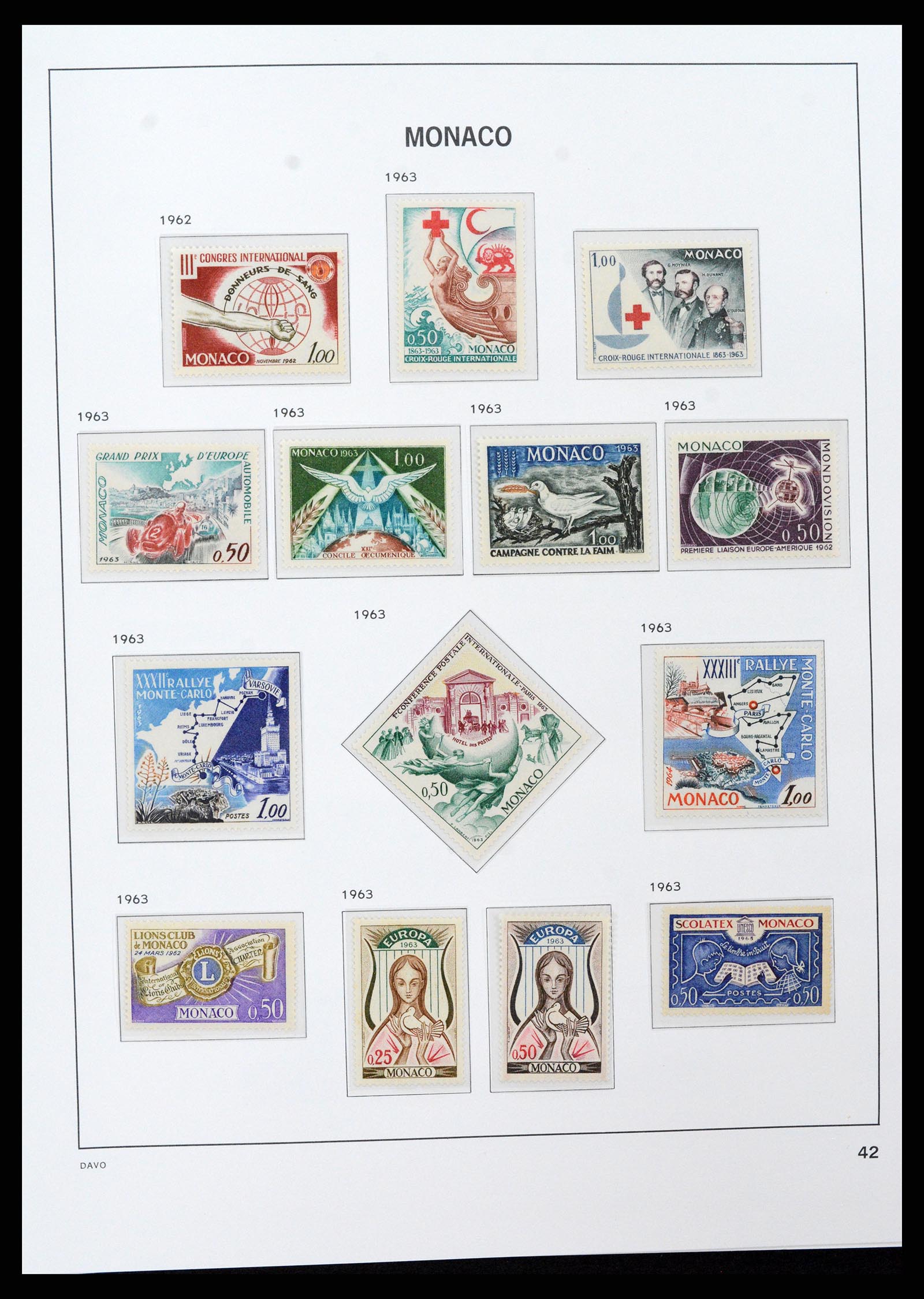 37279 042 - Postzegelverzameling 37279 Monaco 1885-1969.