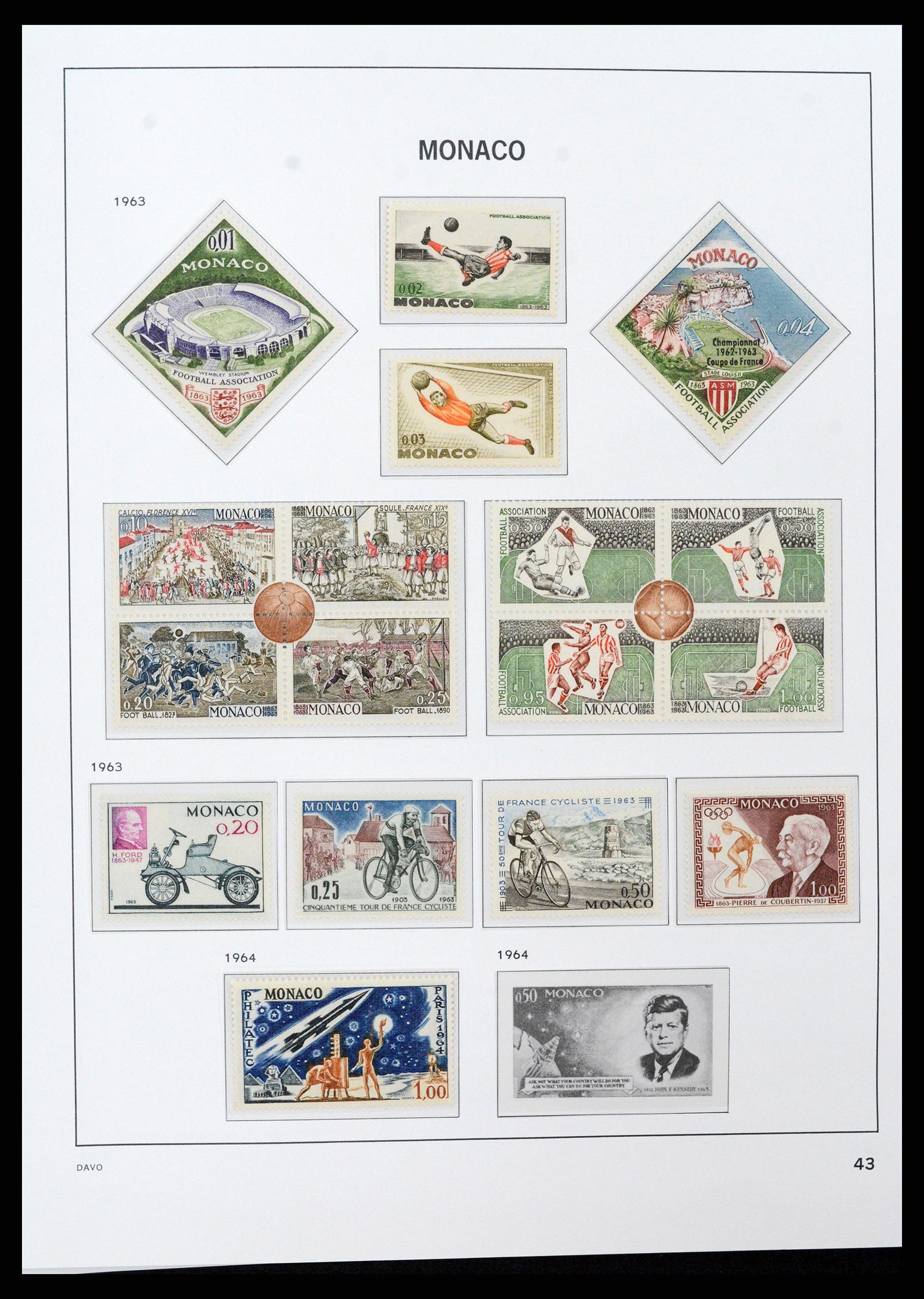 37279 043 - Postzegelverzameling 37279 Monaco 1885-1969.
