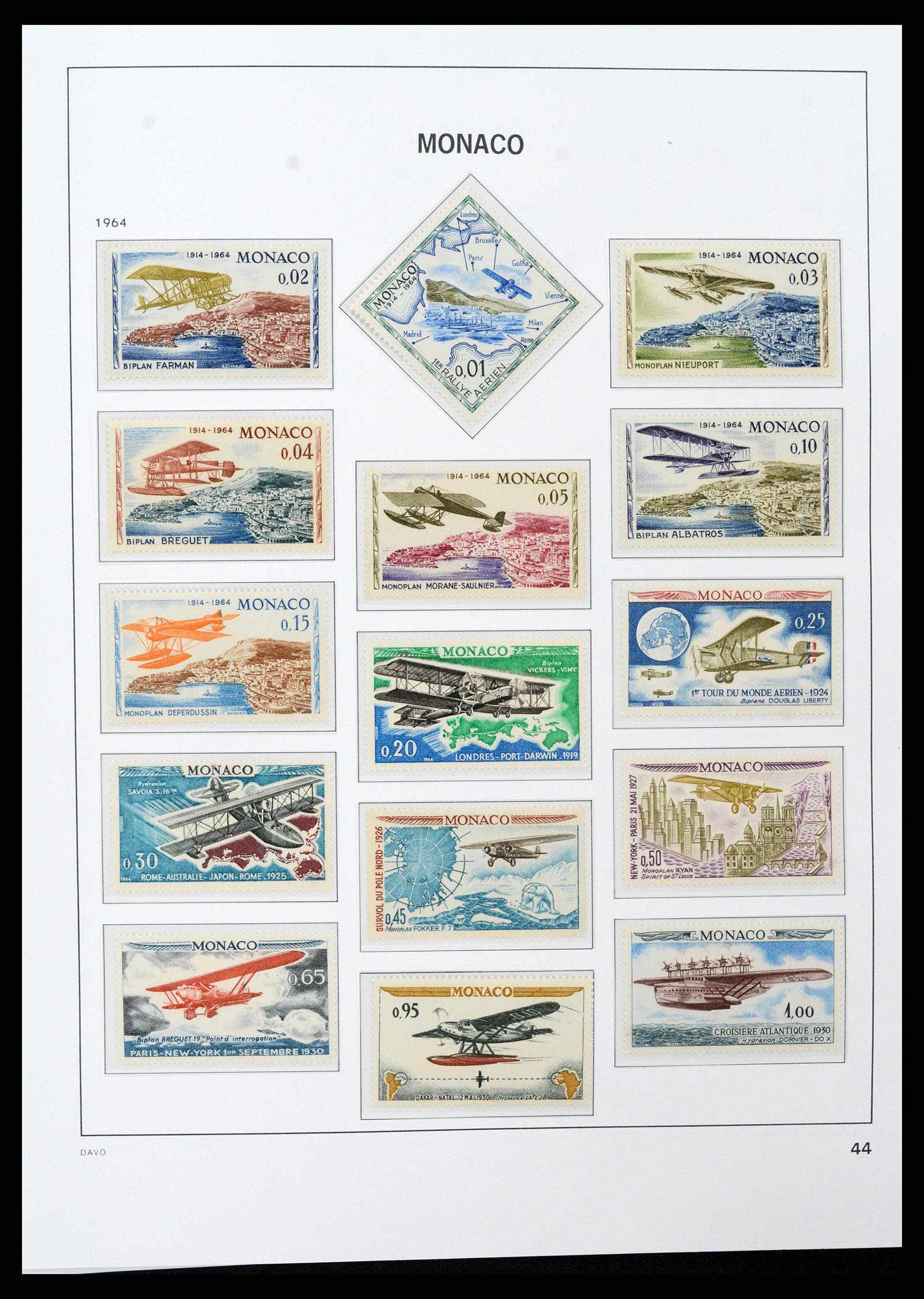 37279 044 - Postzegelverzameling 37279 Monaco 1885-1969.