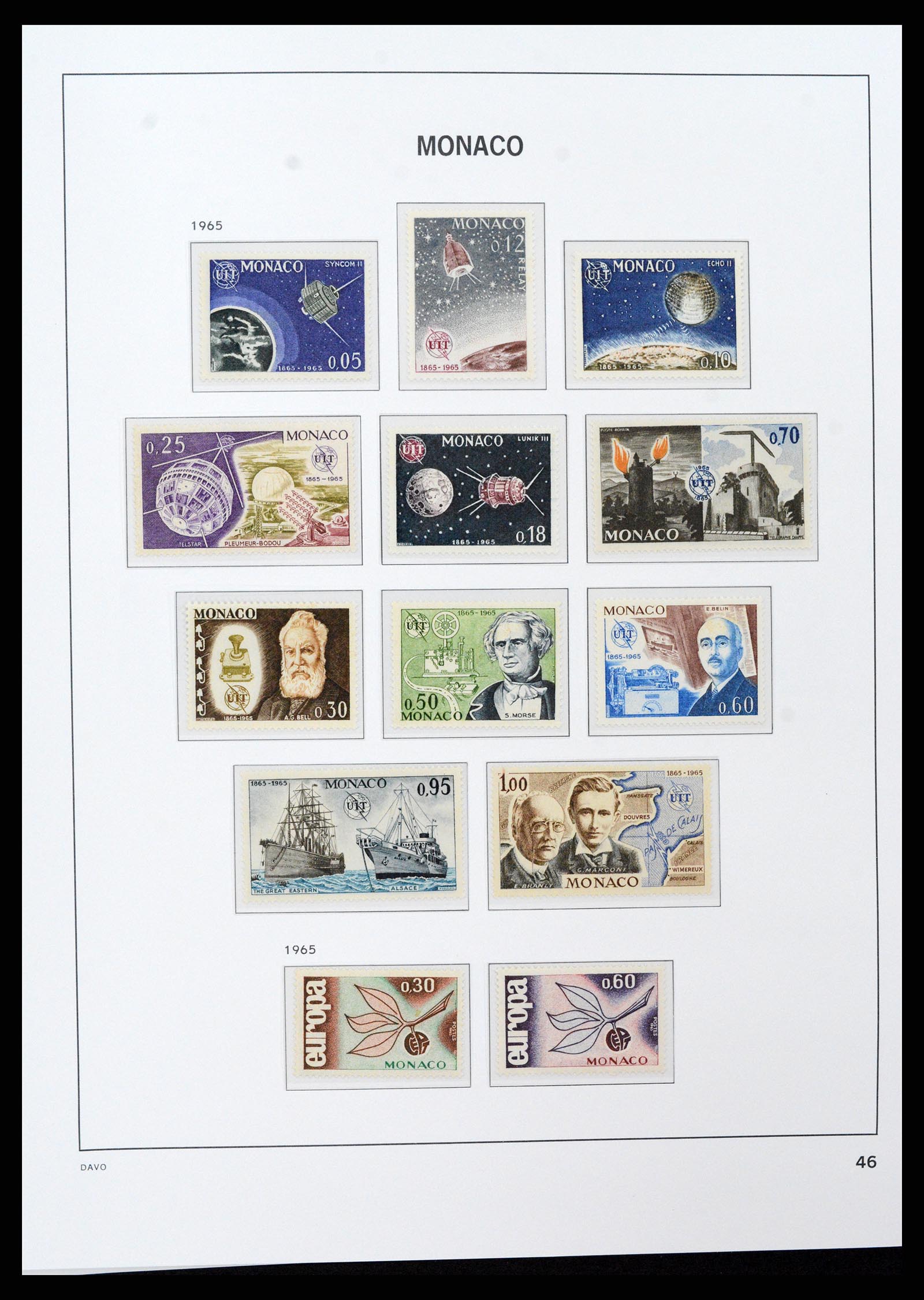 37279 046 - Postzegelverzameling 37279 Monaco 1885-1969.