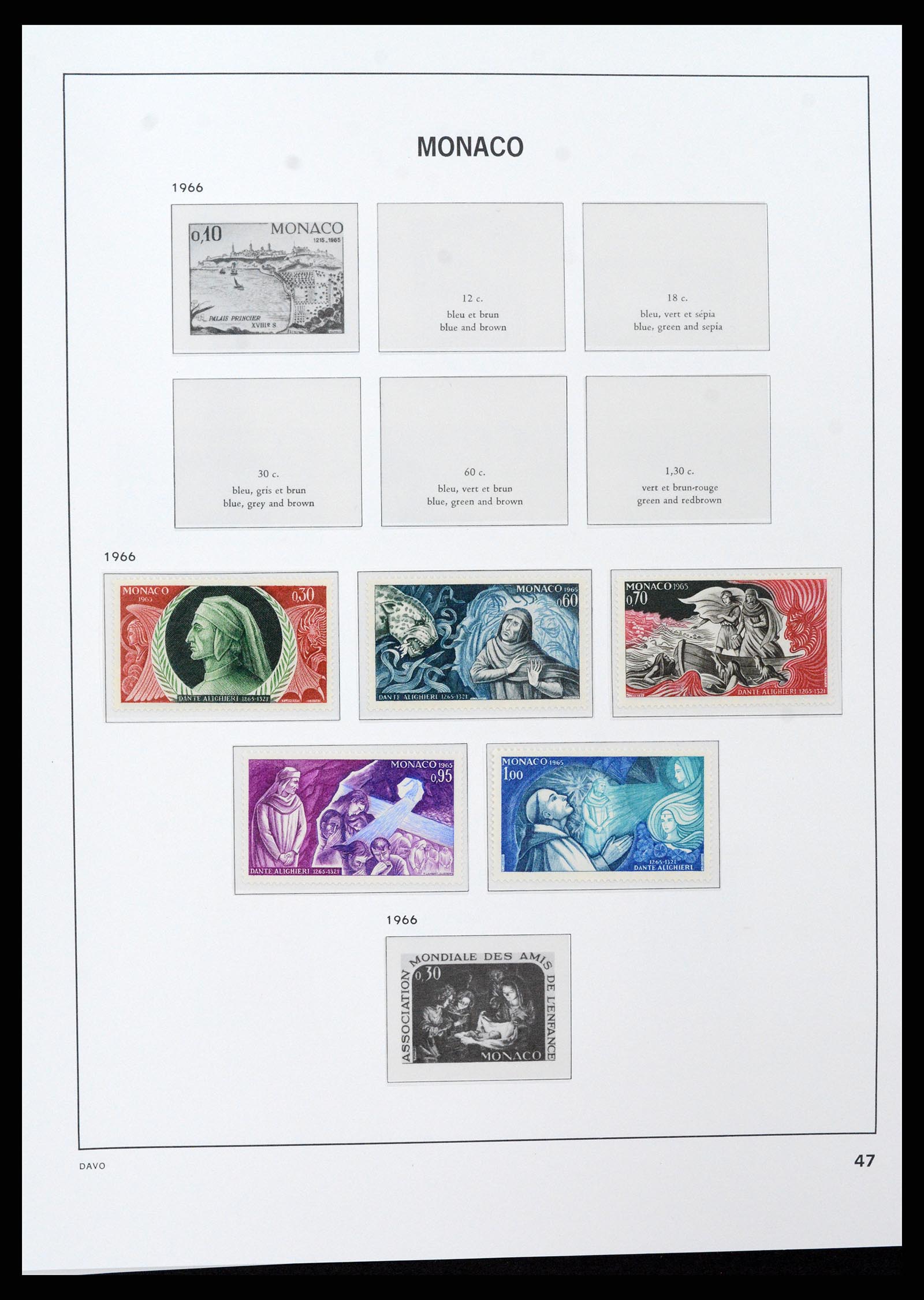 37279 047 - Postzegelverzameling 37279 Monaco 1885-1969.