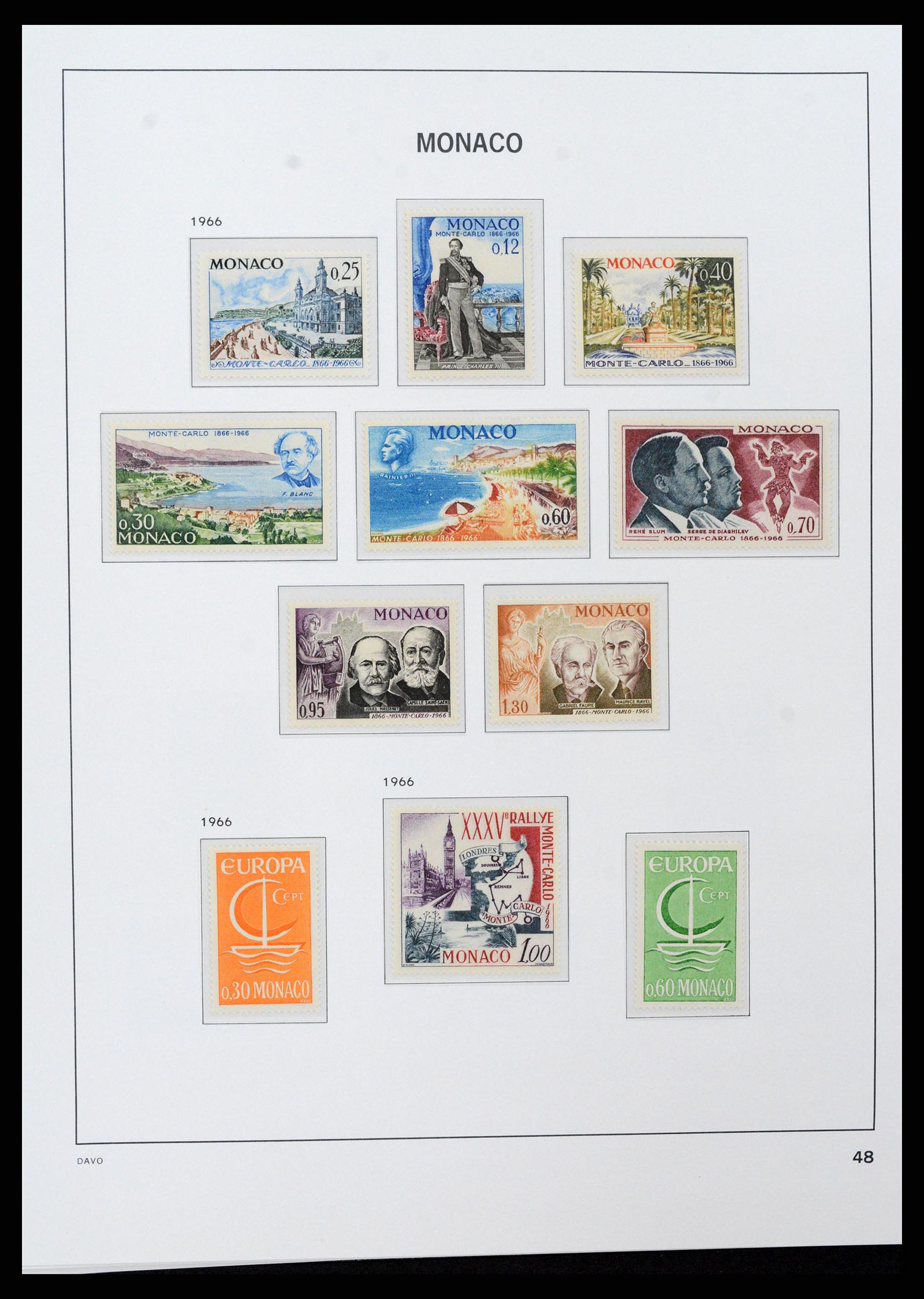 37279 048 - Postzegelverzameling 37279 Monaco 1885-1969.