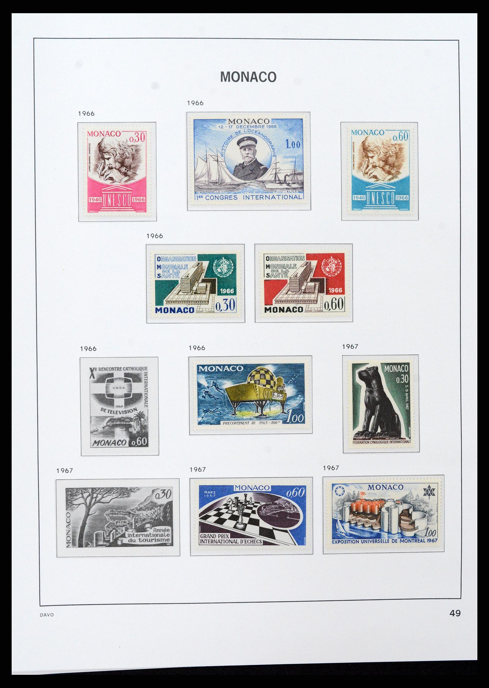 37279 049 - Postzegelverzameling 37279 Monaco 1885-1969.
