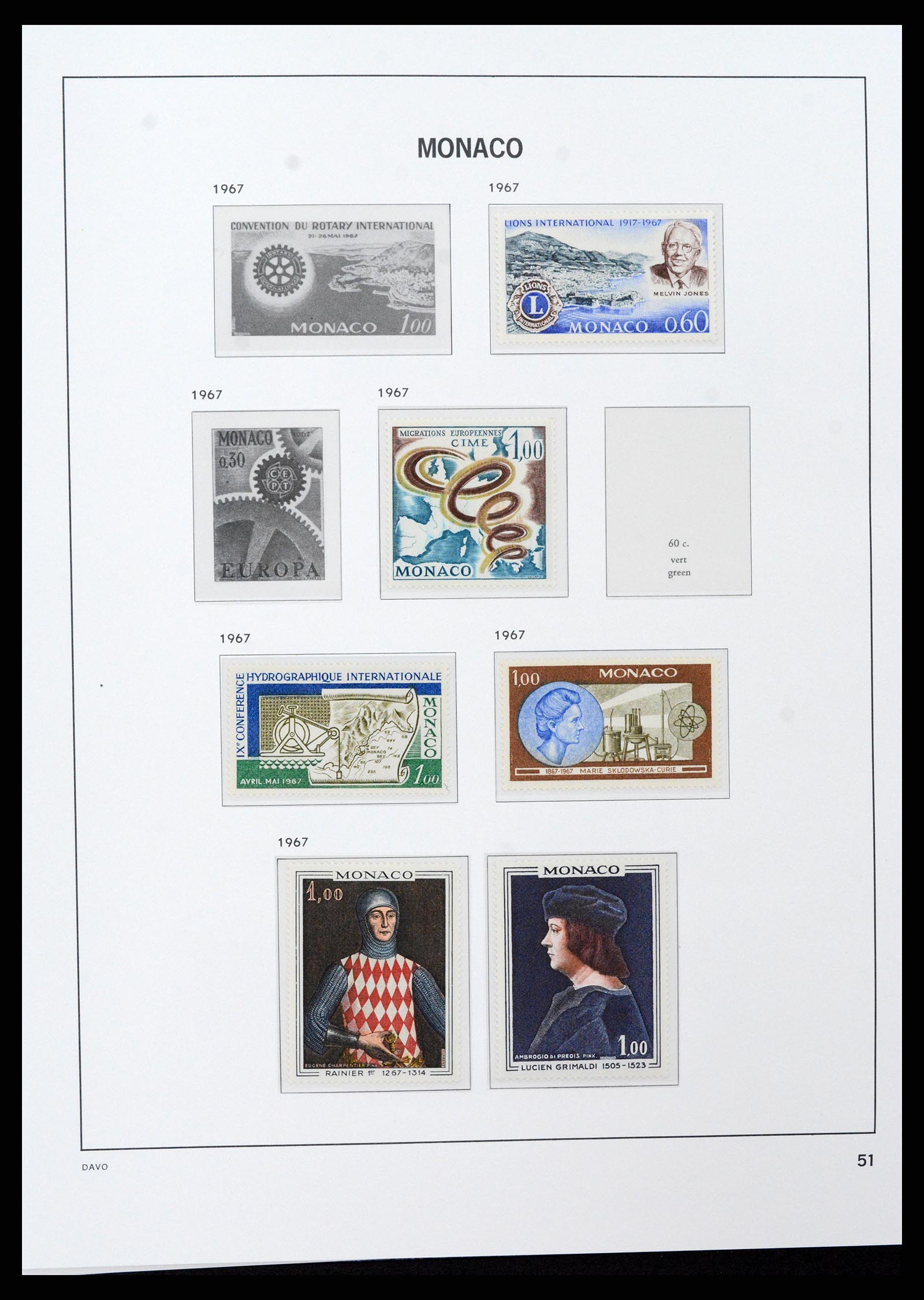 37279 051 - Postzegelverzameling 37279 Monaco 1885-1969.