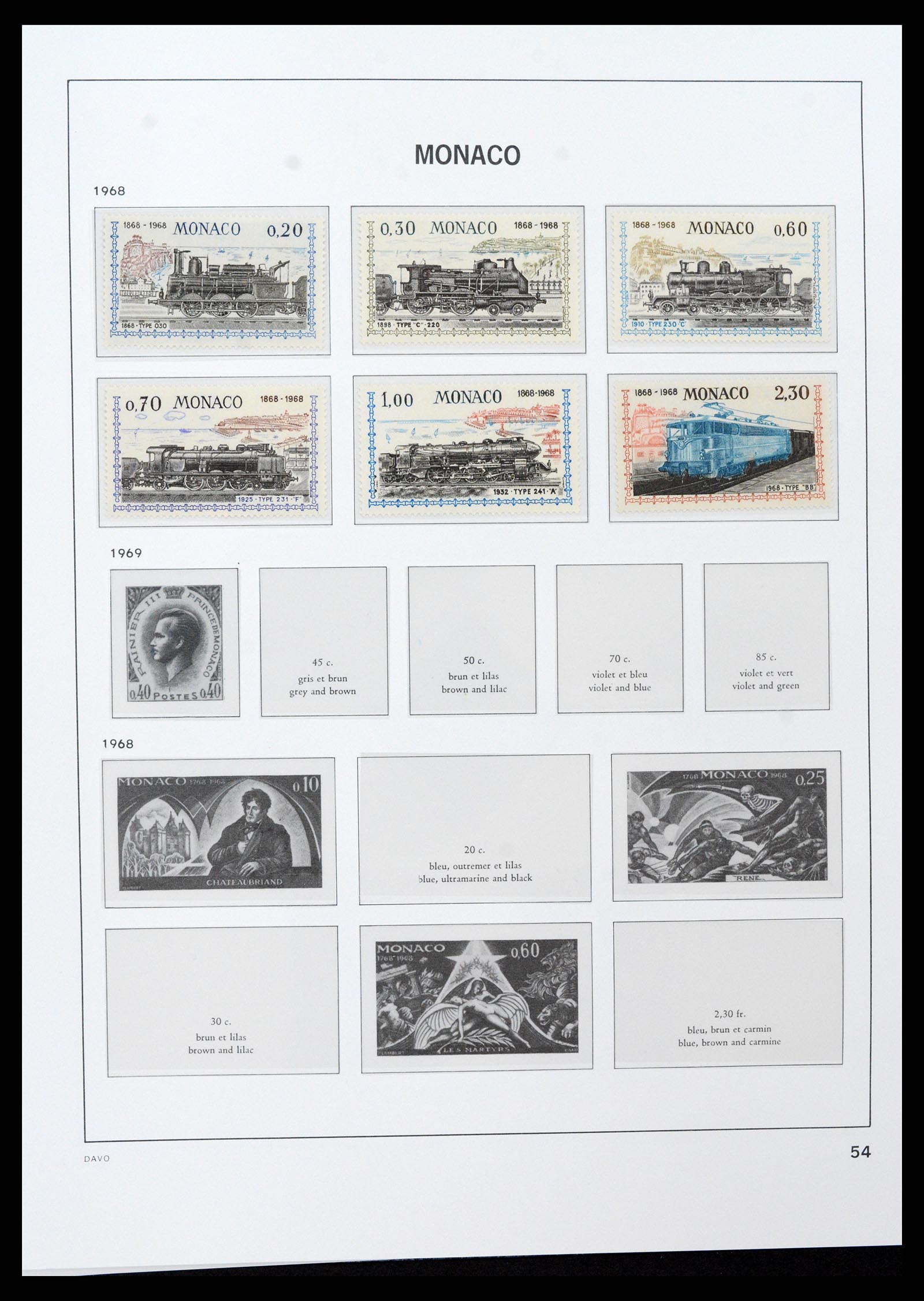 37279 054 - Postzegelverzameling 37279 Monaco 1885-1969.