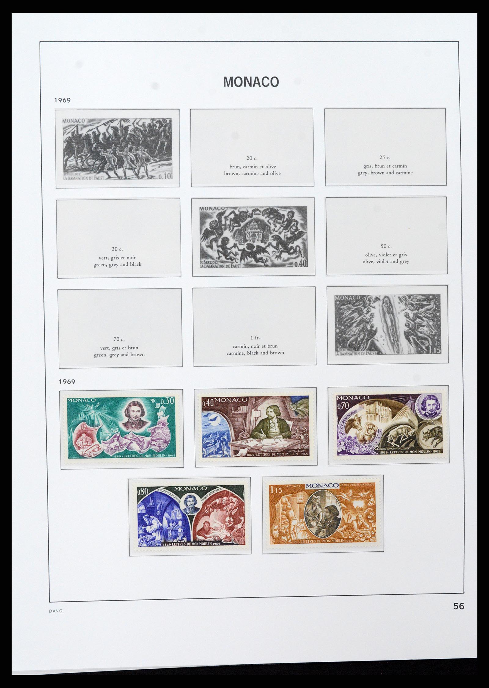 37279 056 - Postzegelverzameling 37279 Monaco 1885-1969.