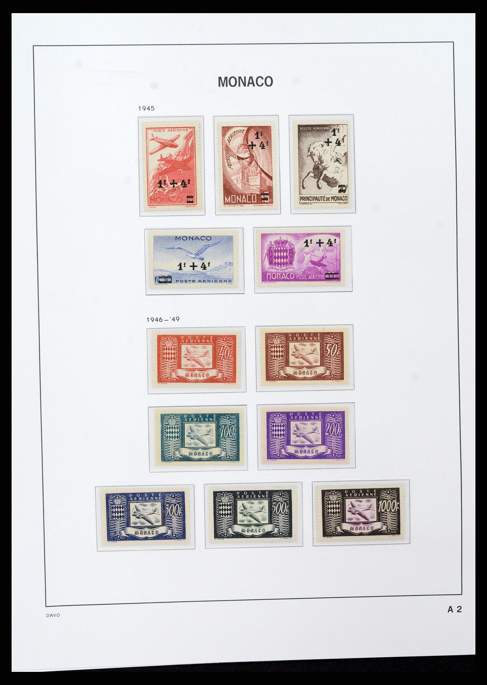 37279 059 - Postzegelverzameling 37279 Monaco 1885-1969.