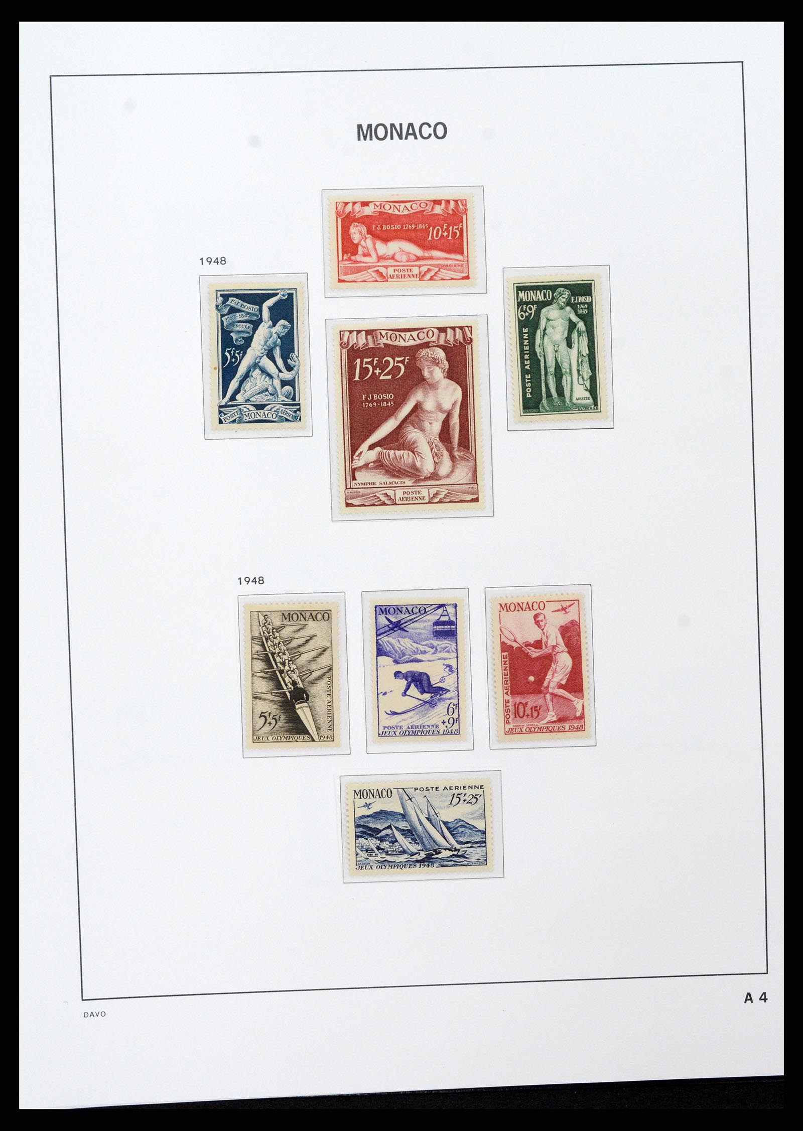 37279 061 - Postzegelverzameling 37279 Monaco 1885-1969.