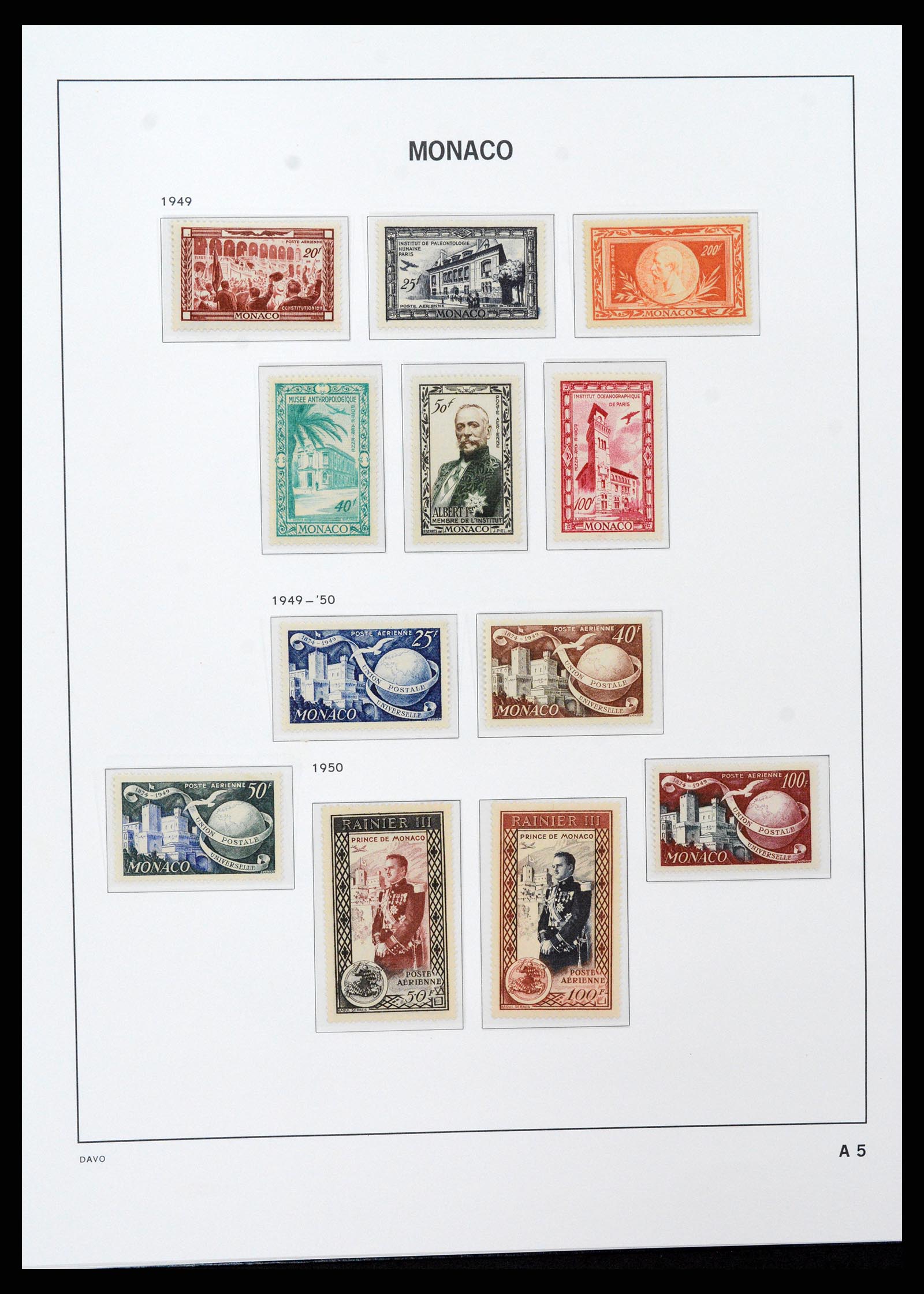 37279 062 - Postzegelverzameling 37279 Monaco 1885-1969.