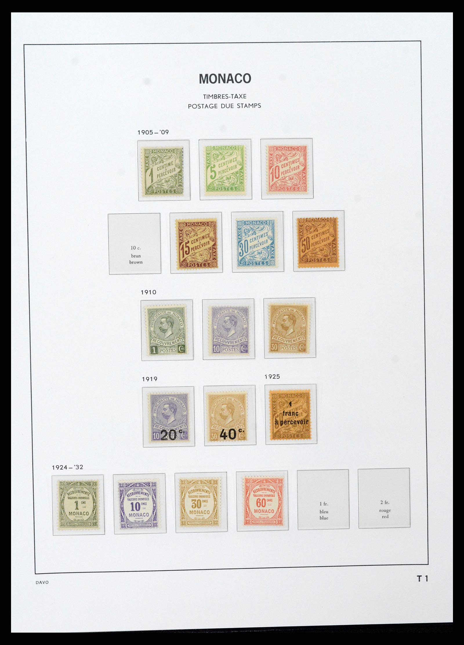 37279 073 - Postzegelverzameling 37279 Monaco 1885-1969.