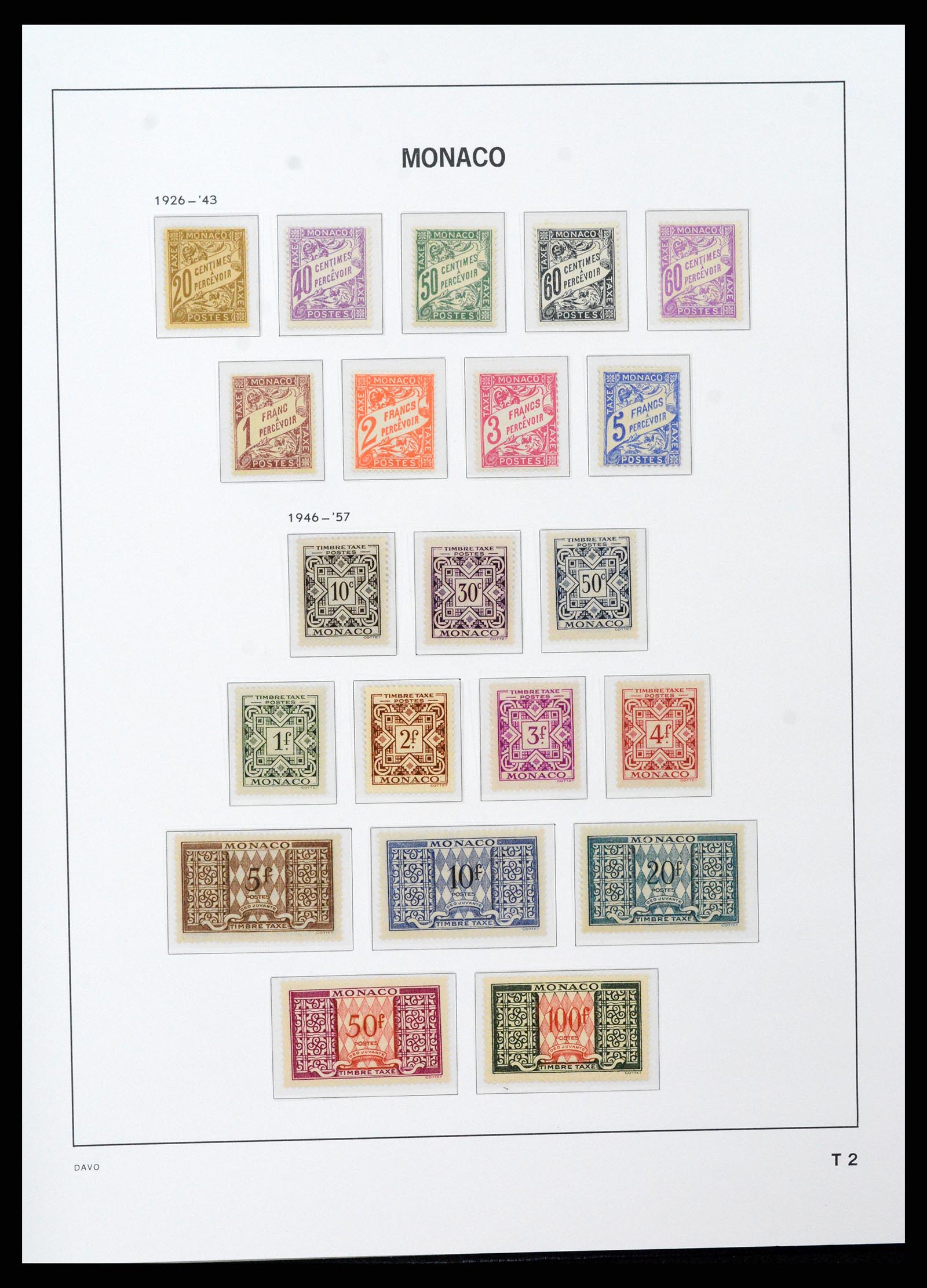 37279 074 - Postzegelverzameling 37279 Monaco 1885-1969.