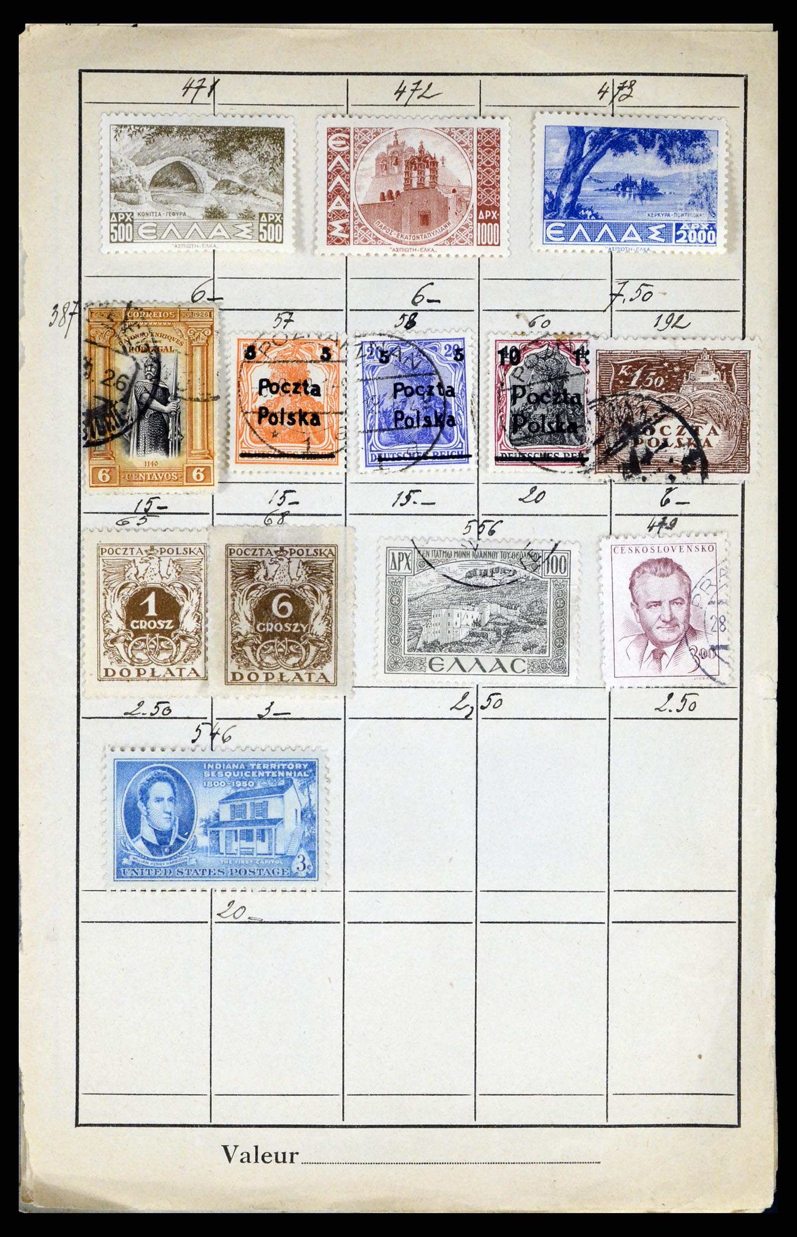 37280 006 - Postzegelverzameling 37280 Wereld klassiek 1840-1900.