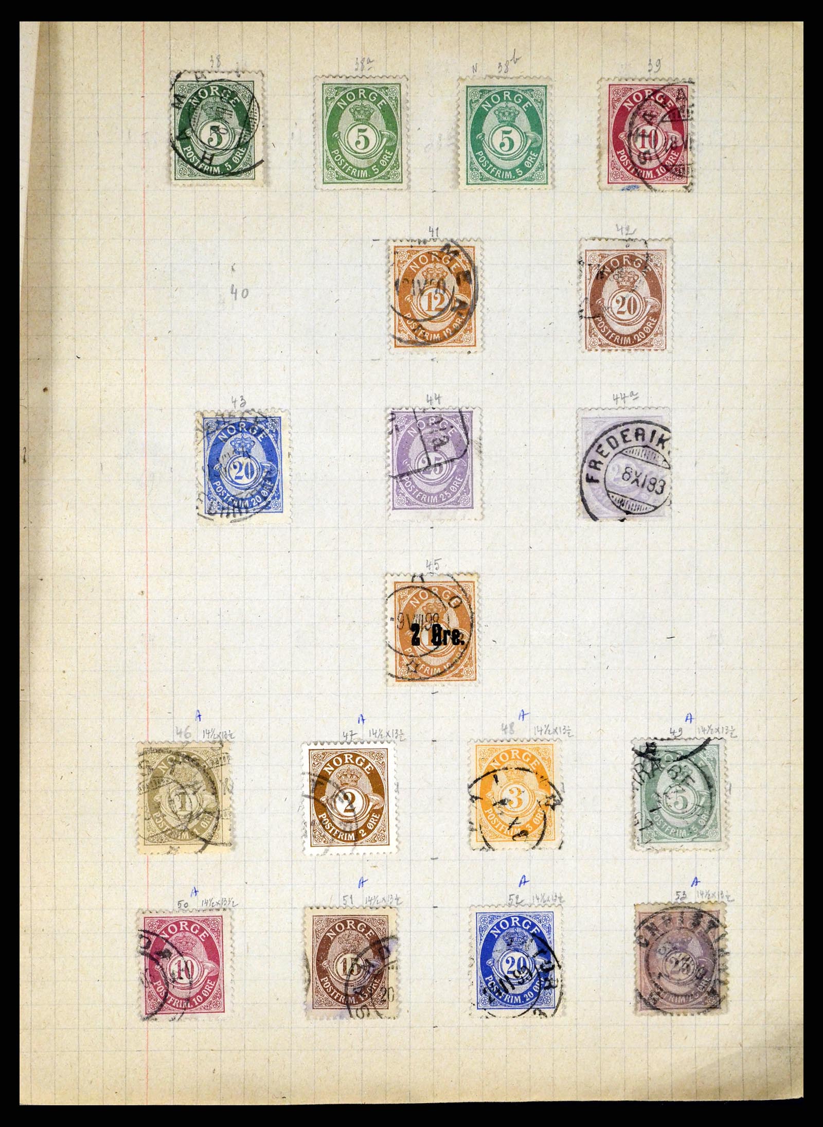 37280 013 - Postzegelverzameling 37280 Wereld klassiek 1840-1900.