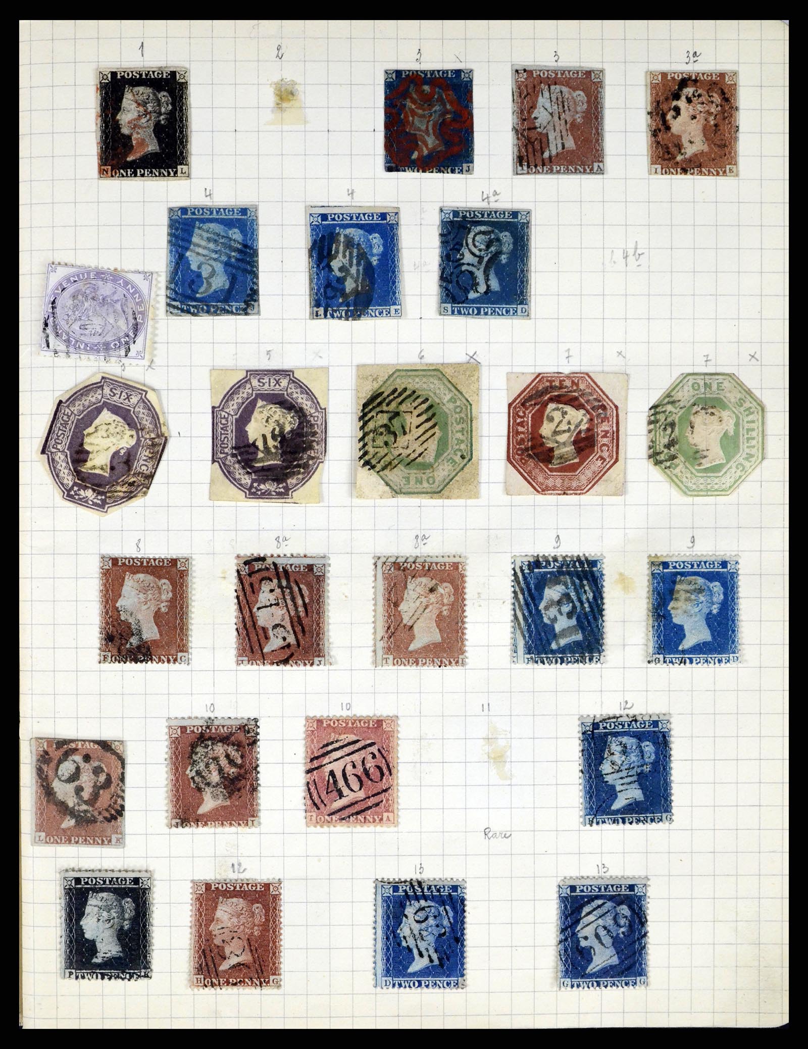 37280 031 - Postzegelverzameling 37280 Wereld klassiek 1840-1900.