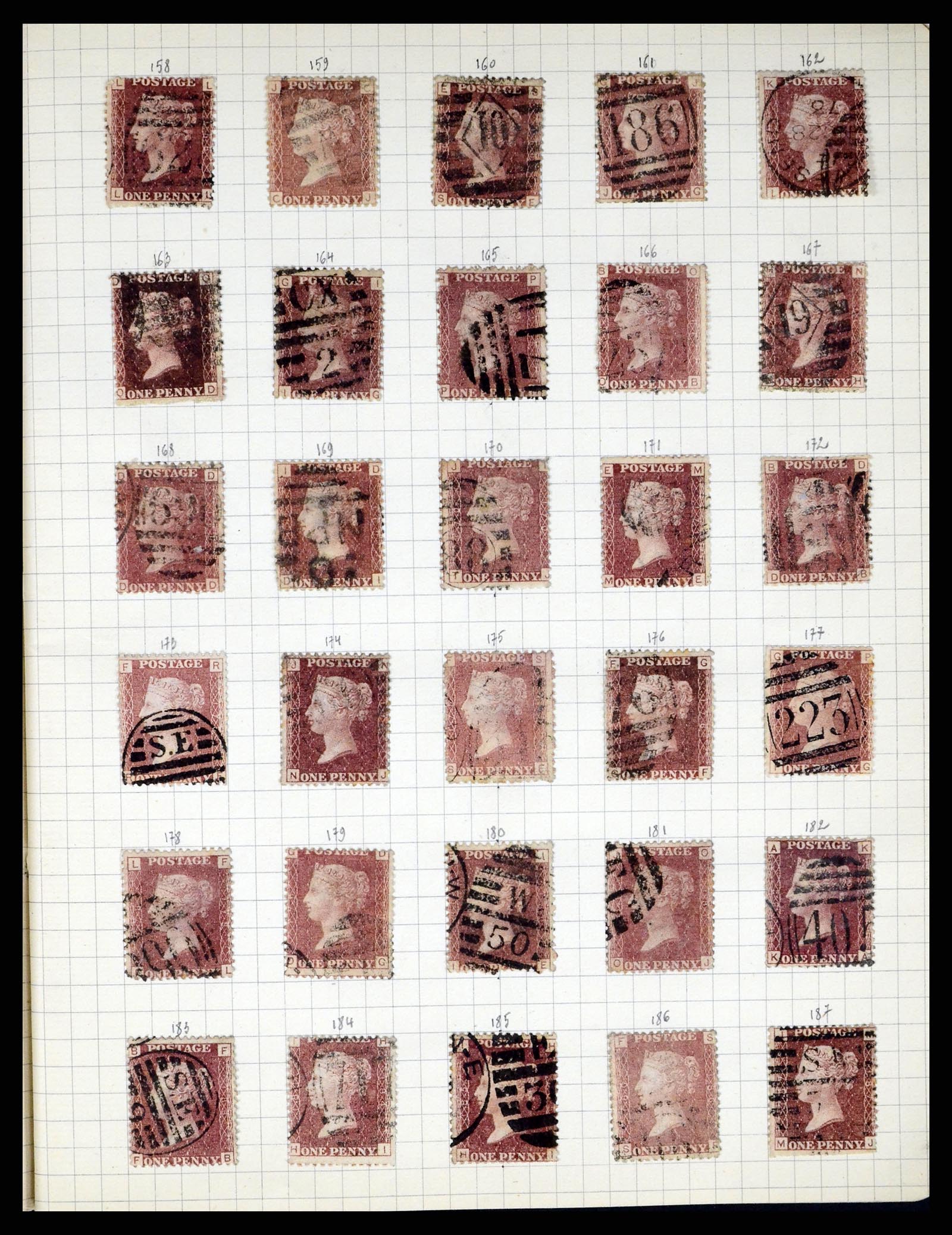 37280 036 - Postzegelverzameling 37280 Wereld klassiek 1840-1900.