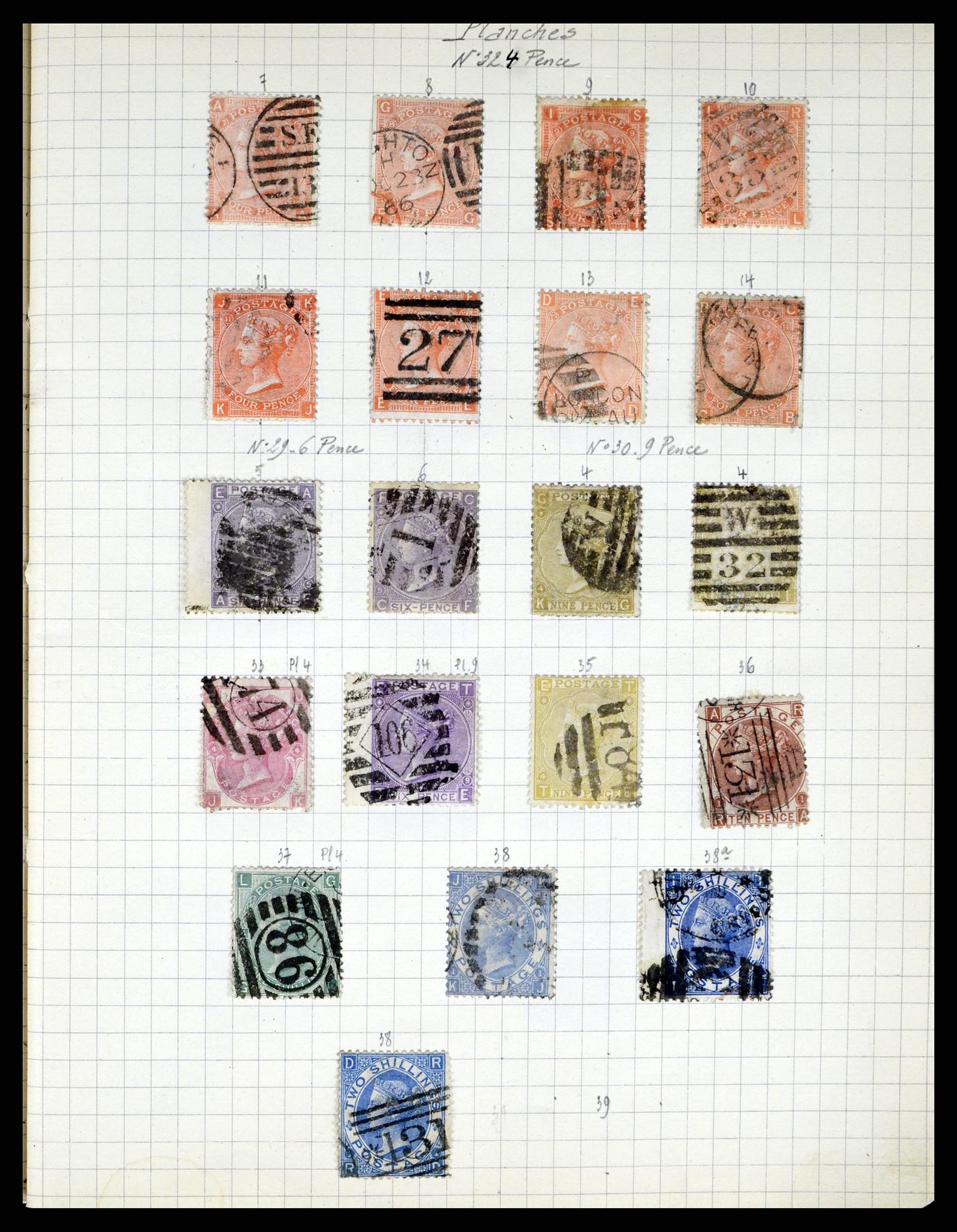 37280 040 - Postzegelverzameling 37280 Wereld klassiek 1840-1900.