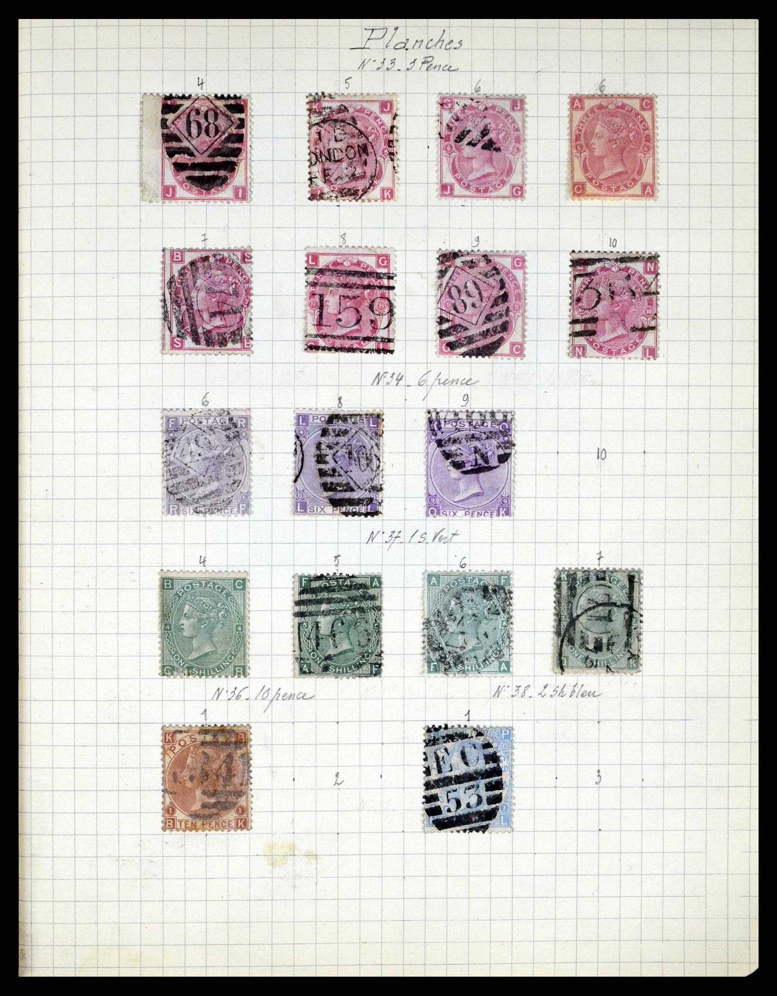 37280 041 - Postzegelverzameling 37280 Wereld klassiek 1840-1900.