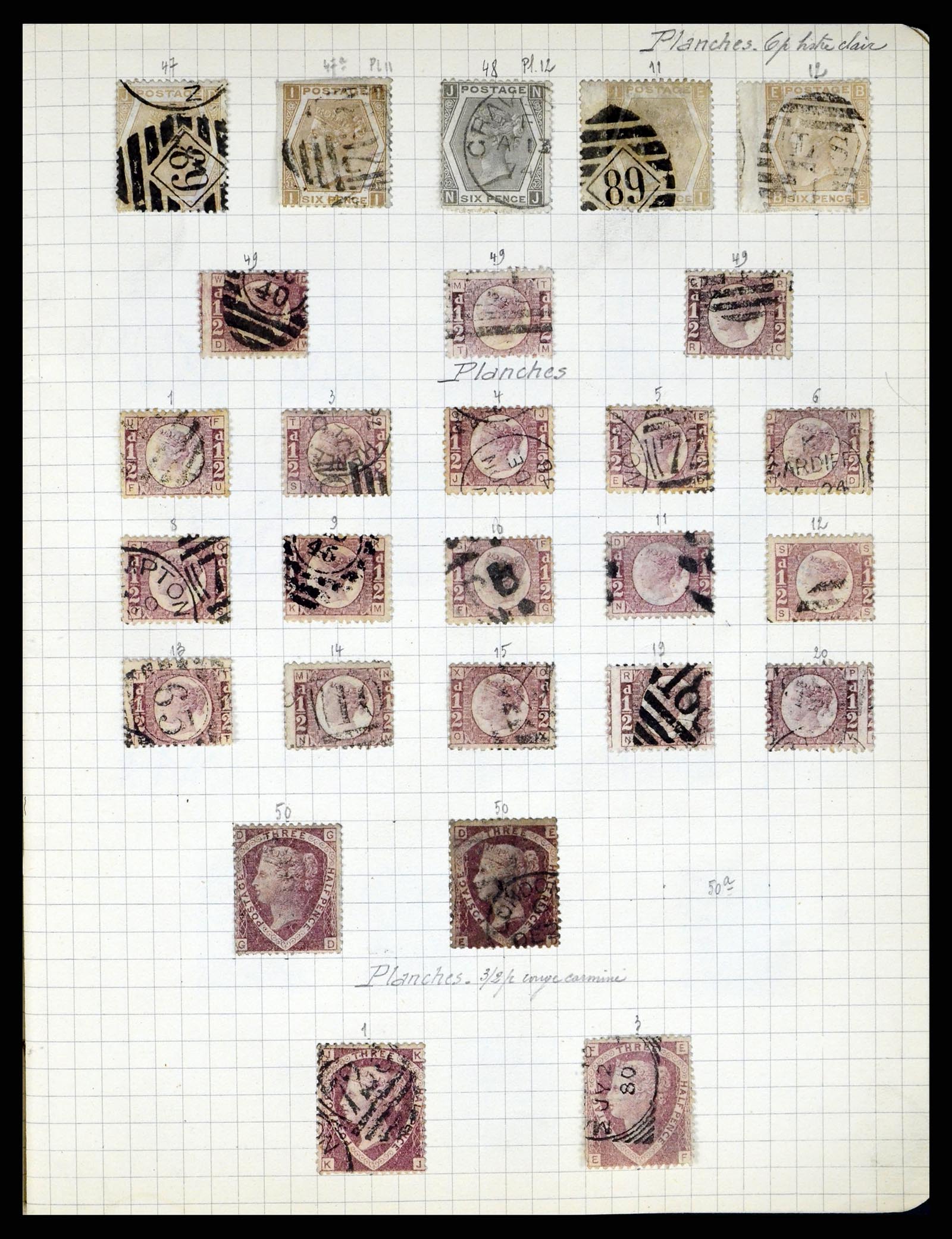 37280 043 - Postzegelverzameling 37280 Wereld klassiek 1840-1900.