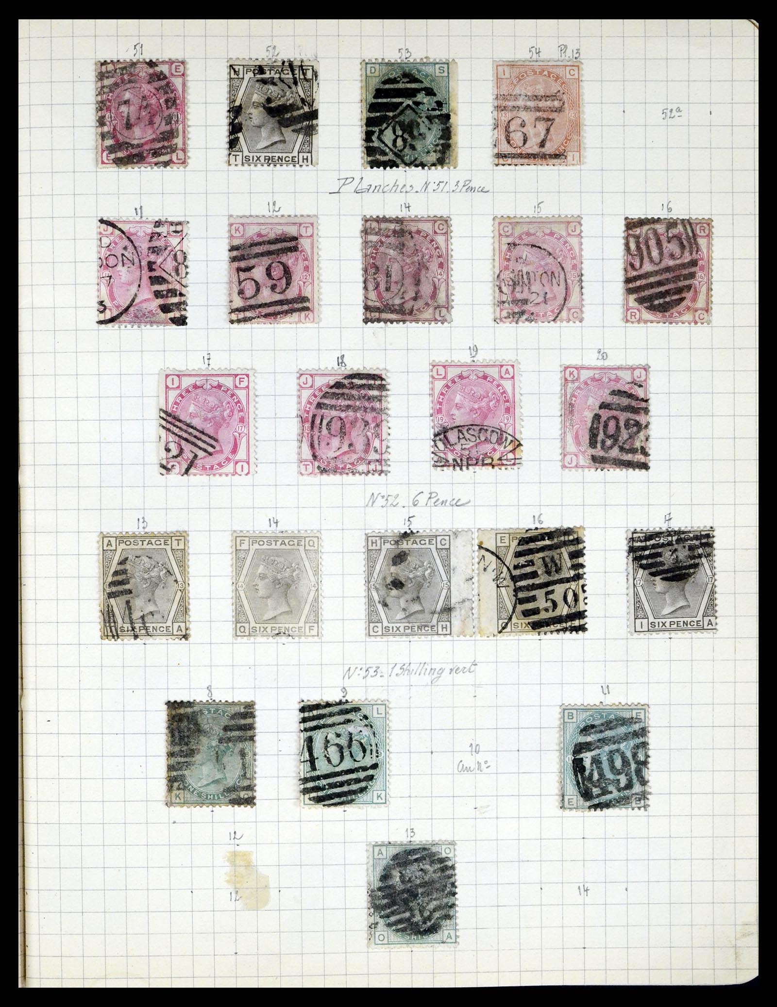 37280 044 - Postzegelverzameling 37280 Wereld klassiek 1840-1900.